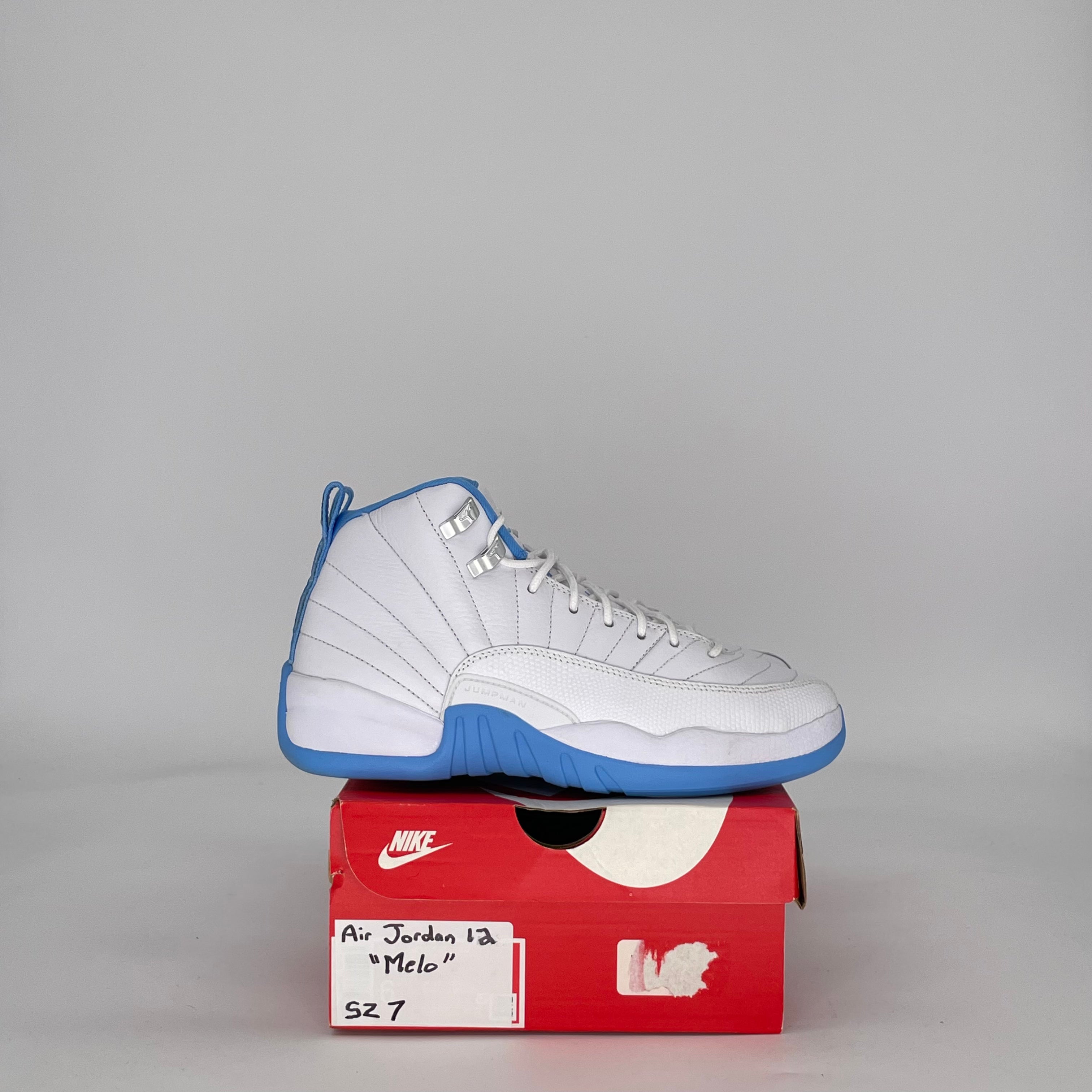 AIR JORDAN 12 MELO 153265-112 SIZE 7/8.5W GS