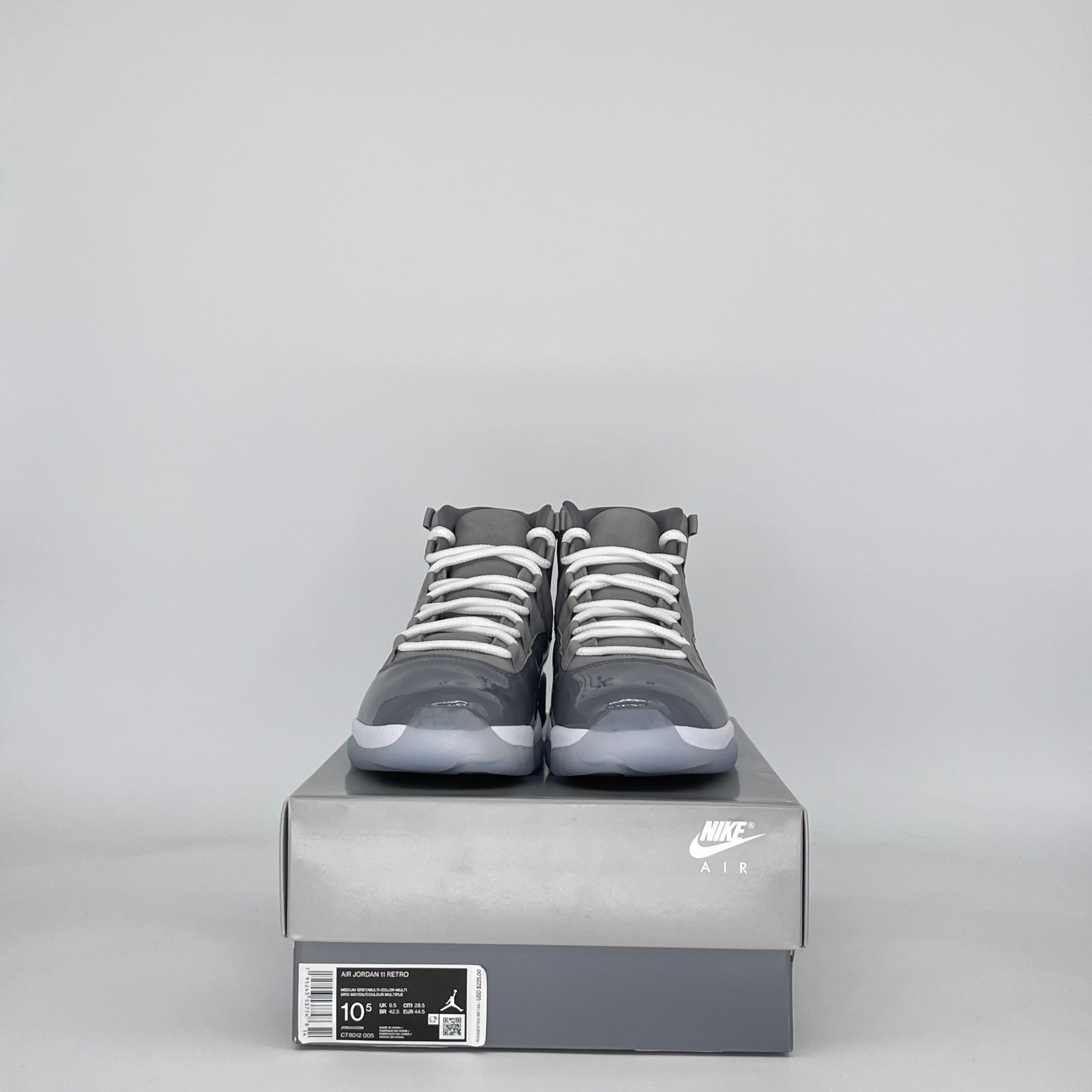 AIR JORDAN 11 COOL GREY (2021) CT8012-005 SIZE 10.5/12W