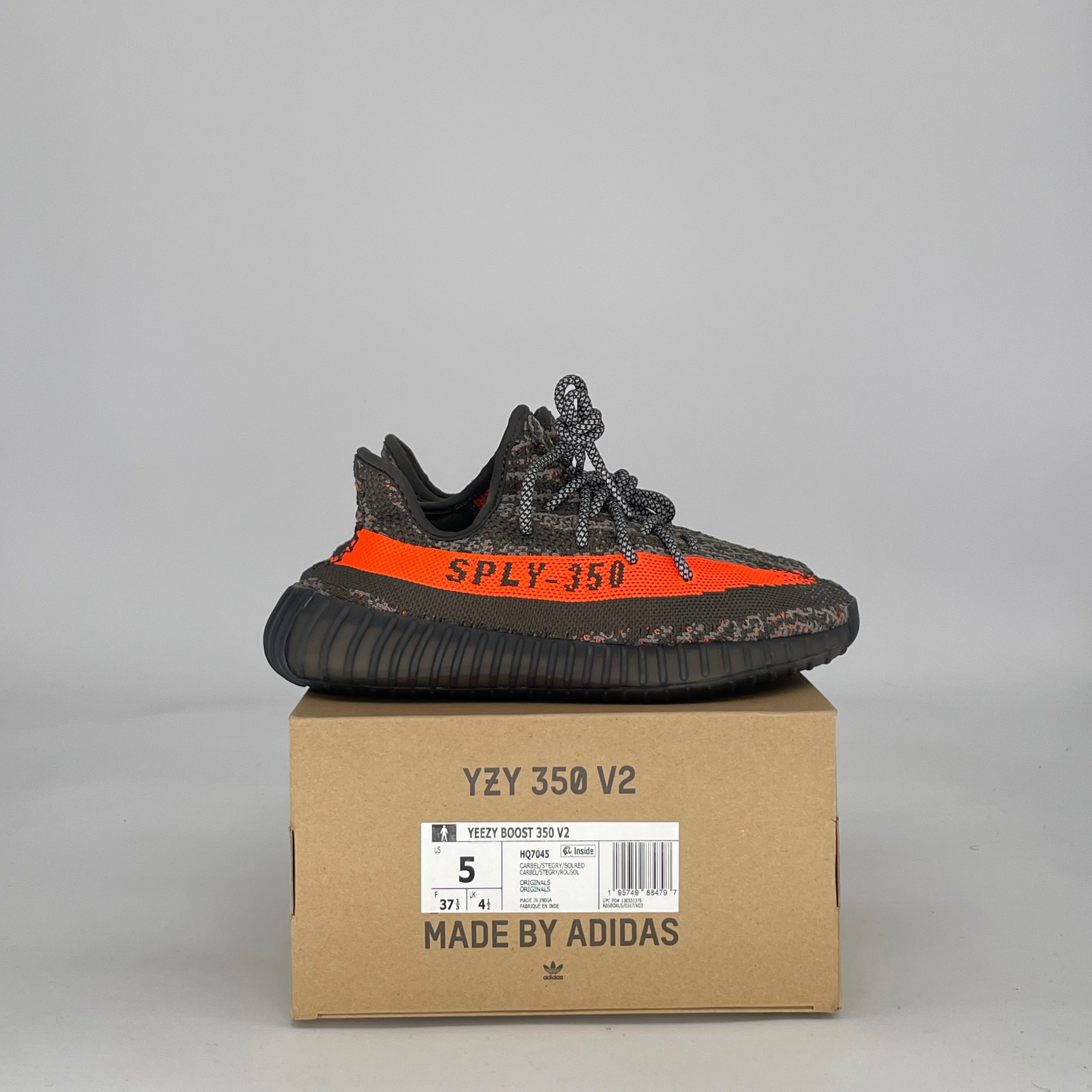 ADIDAS YEEZY BOOST 350 V2 CARBON BELUGA HQ7045 SIZE 5/6.5W GS