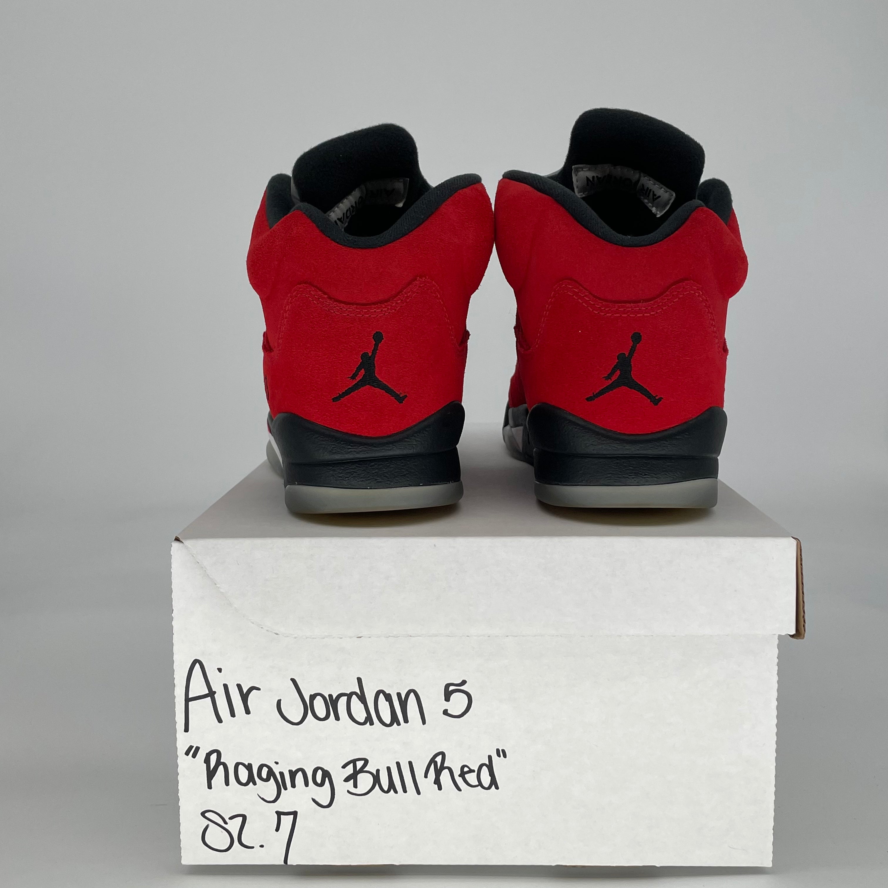 AIR JORDAN 5 RAGING BULL RED 440888-600 SIZE 7/8.5W