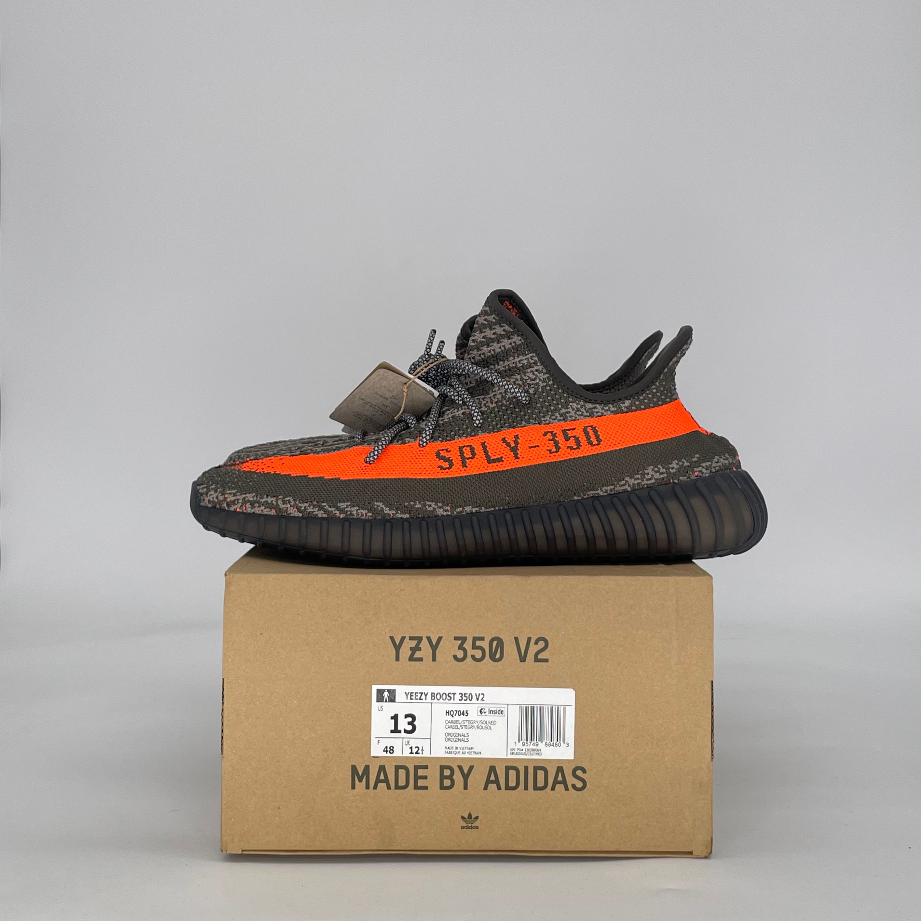 ADIDAS YEEZY BOOST 350 V2 CARBON BELUGA HQ7045 SIZE 13/14.5W