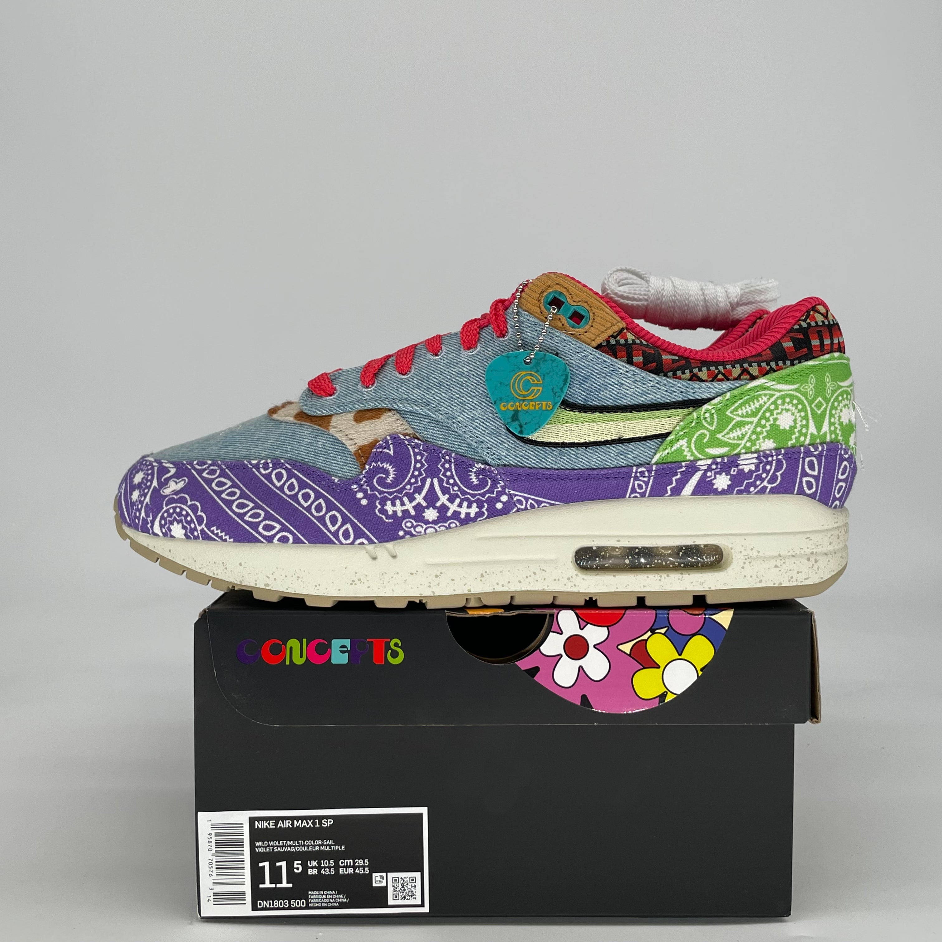 NIKE AIR MAX 1 CONCEPTS FAR OUT (SPECIAL BOX) DN1803-500 SIZE 11.5/13W