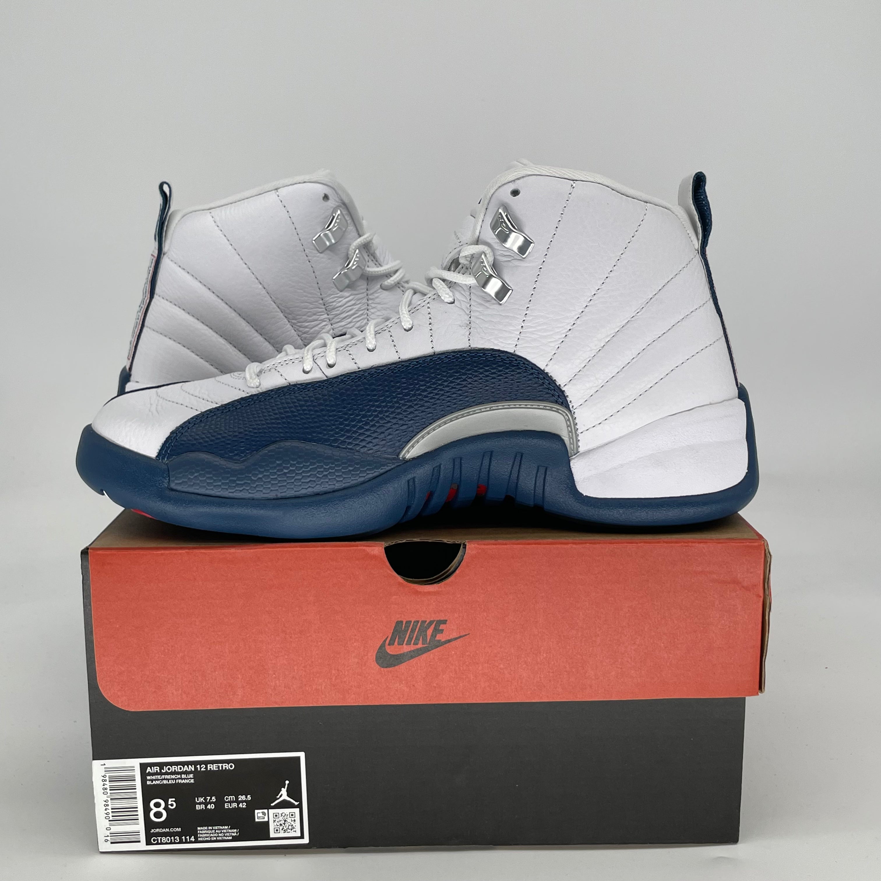 AIR JORDAN 12 FRENCH BLUE CT8013-114 SIZE 8.5/10W