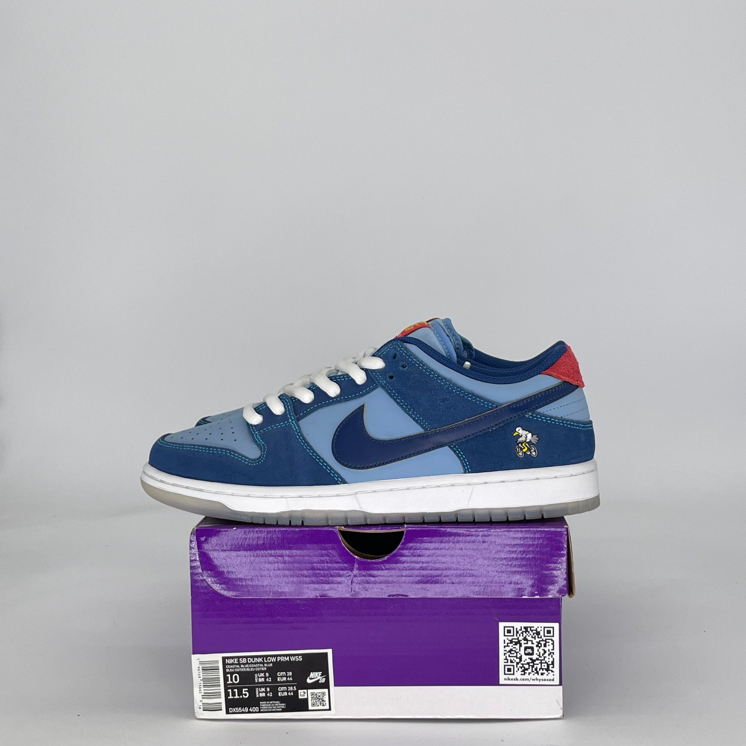 NIKE SB DUNK LOW PRO WHY SO SAD? DX5549-400 SIZE 10/11.5W
