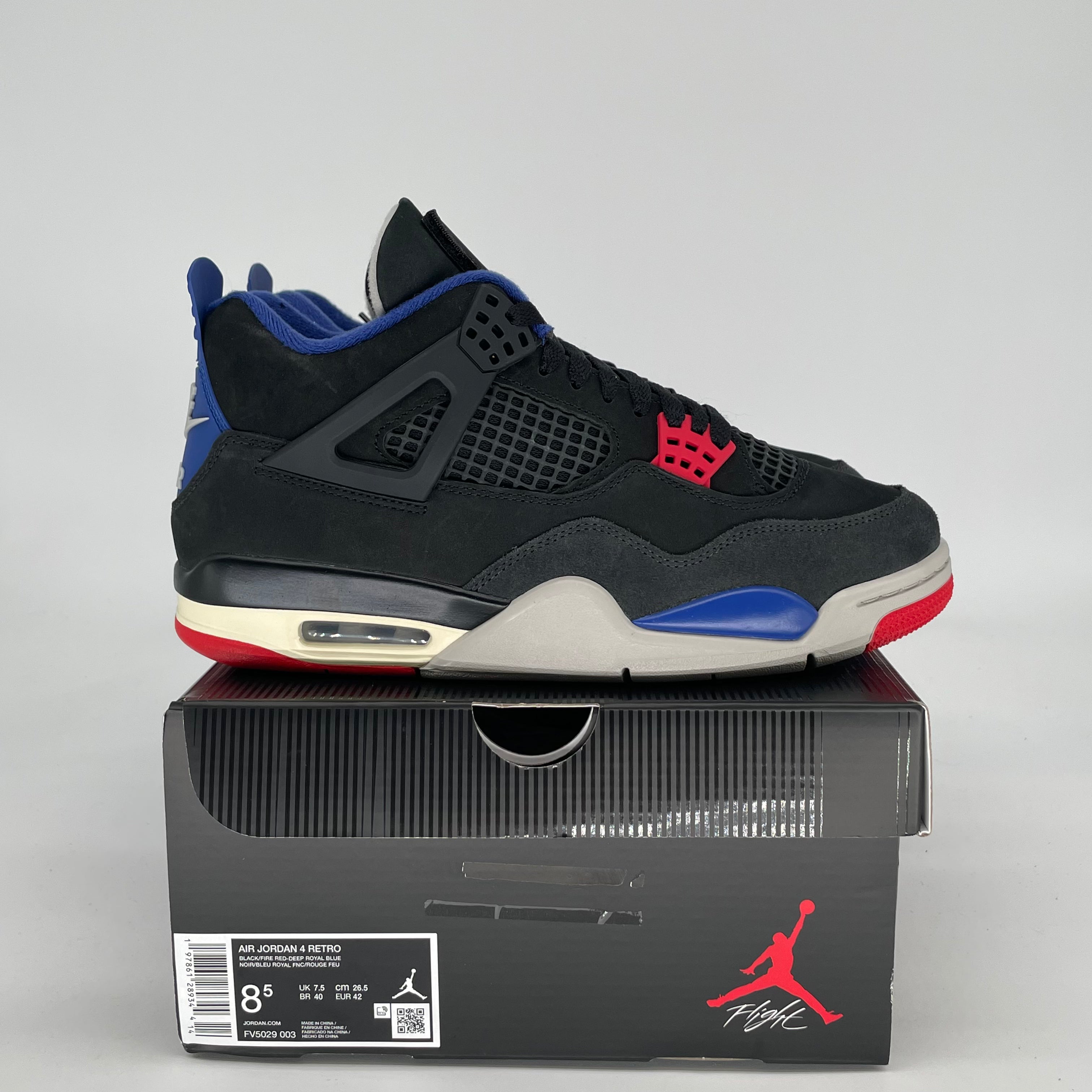 AIR JORDAN 4 RARE AIR WHITE LETTERING FV5029-003 SIZE 8.5/10W