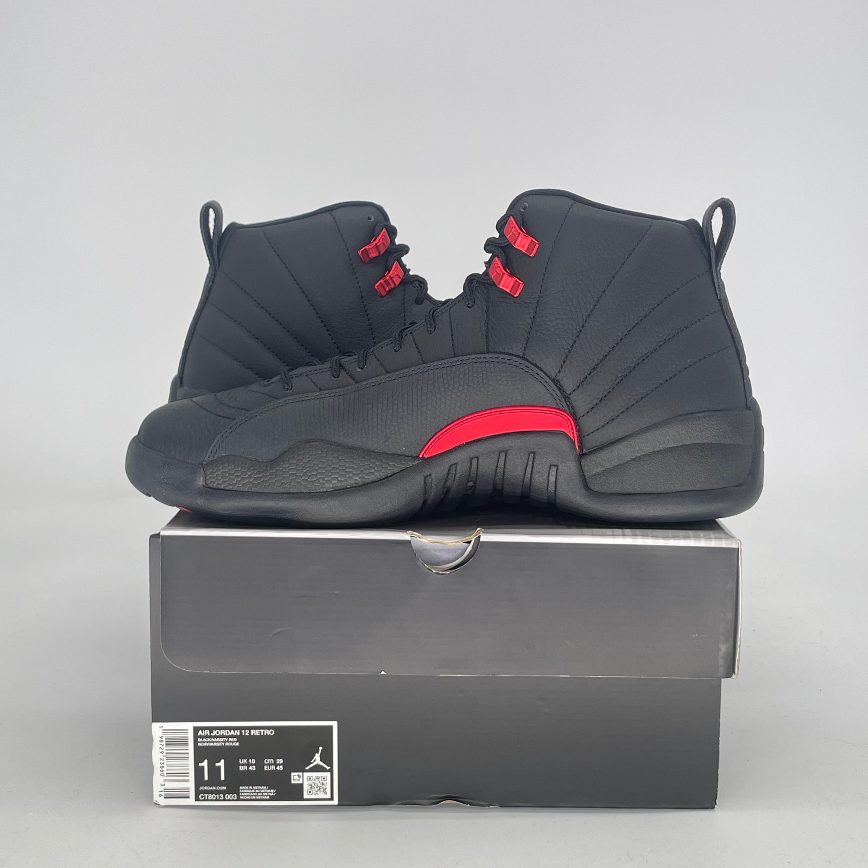 AIR JORDAN 12 BLOODLINE CT8013-003 SIZE 11/12.5W