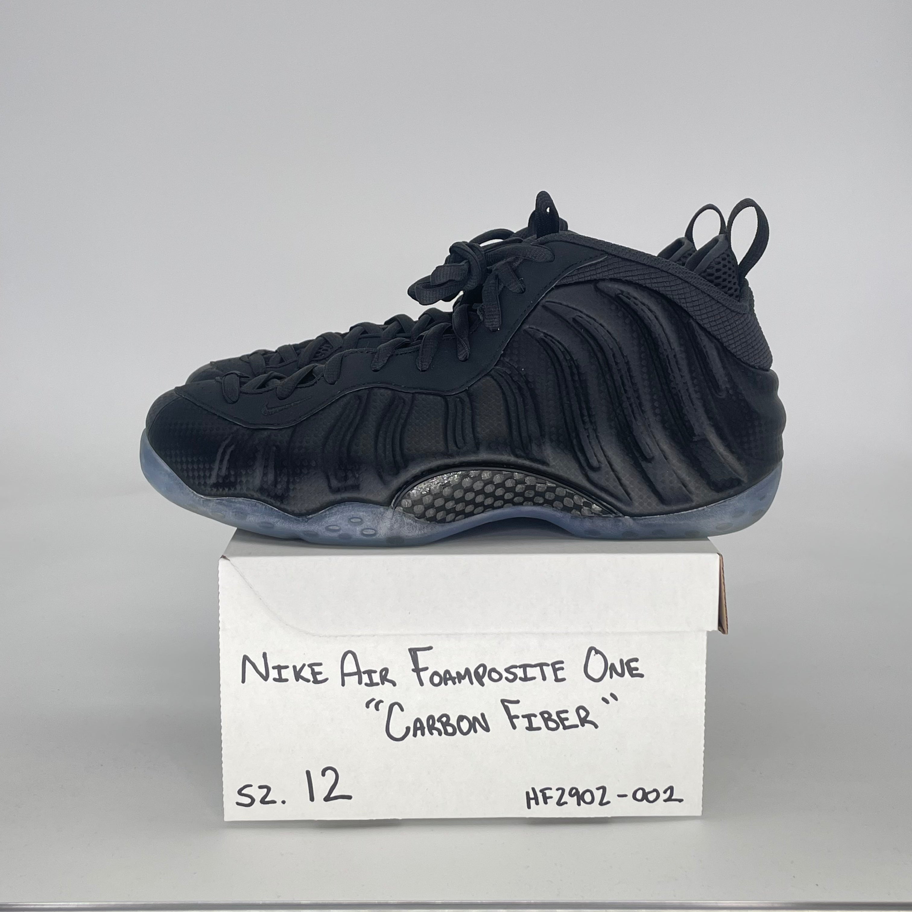 NIKE AIR FOAMPOSITE ONE CARBON FIBER HF2902-002 SIZE 12/13.5W