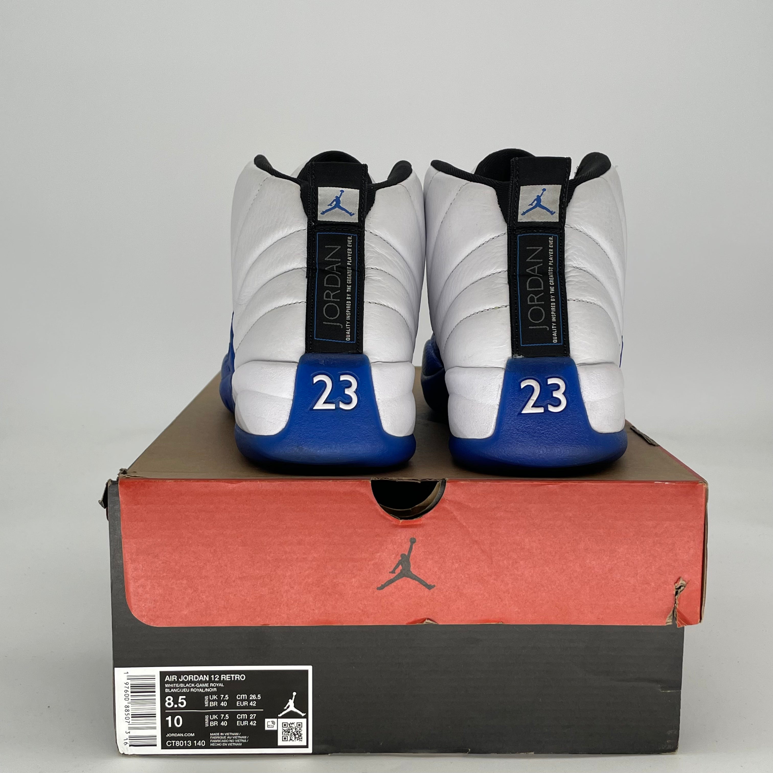 AIR JORDAN 12 BLUEBERRY CT8013-140 SIZE 8.5/10W