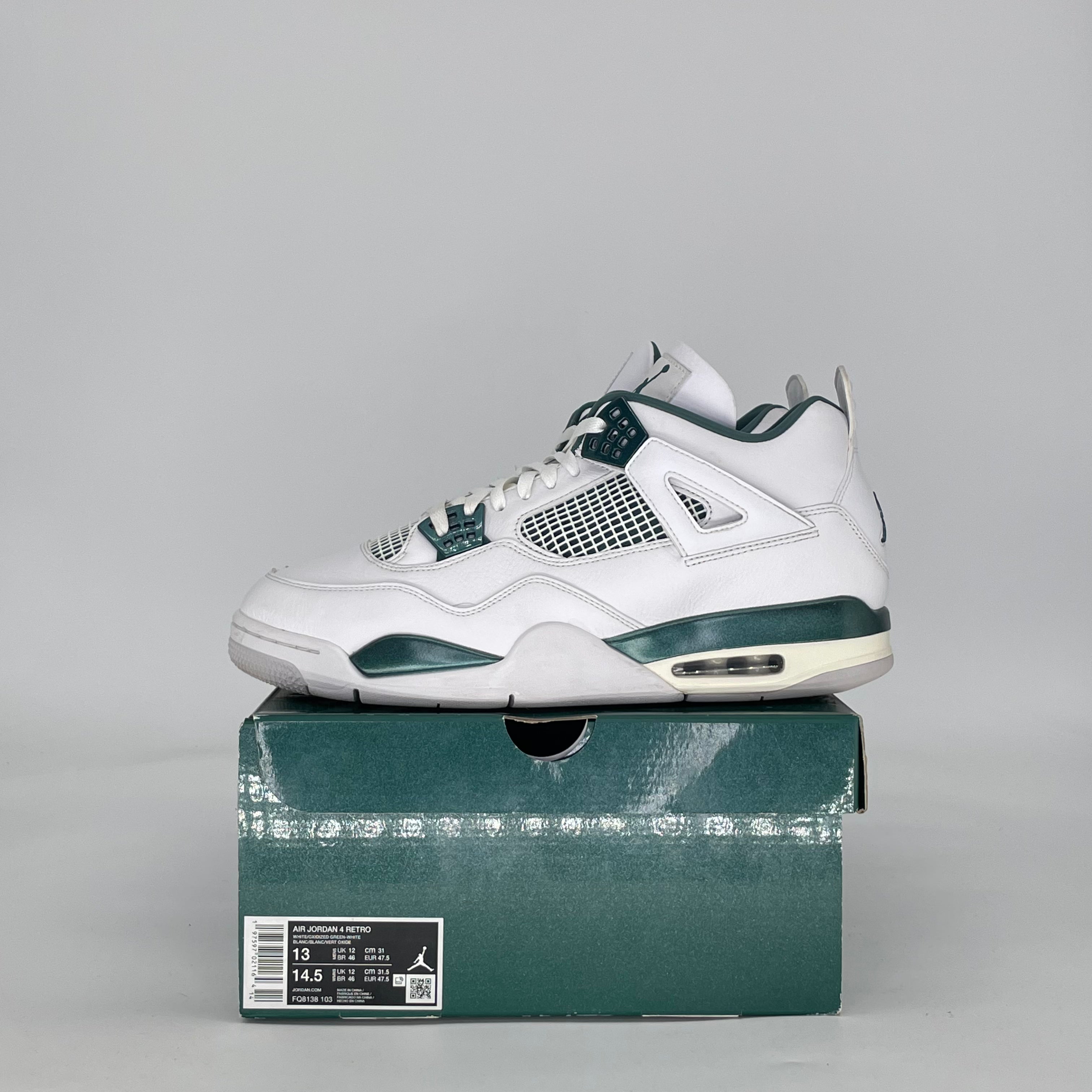 AIR JORDAN 4 OXIDIZED GREEN FQ8138-103 SIZE 13/14.5W