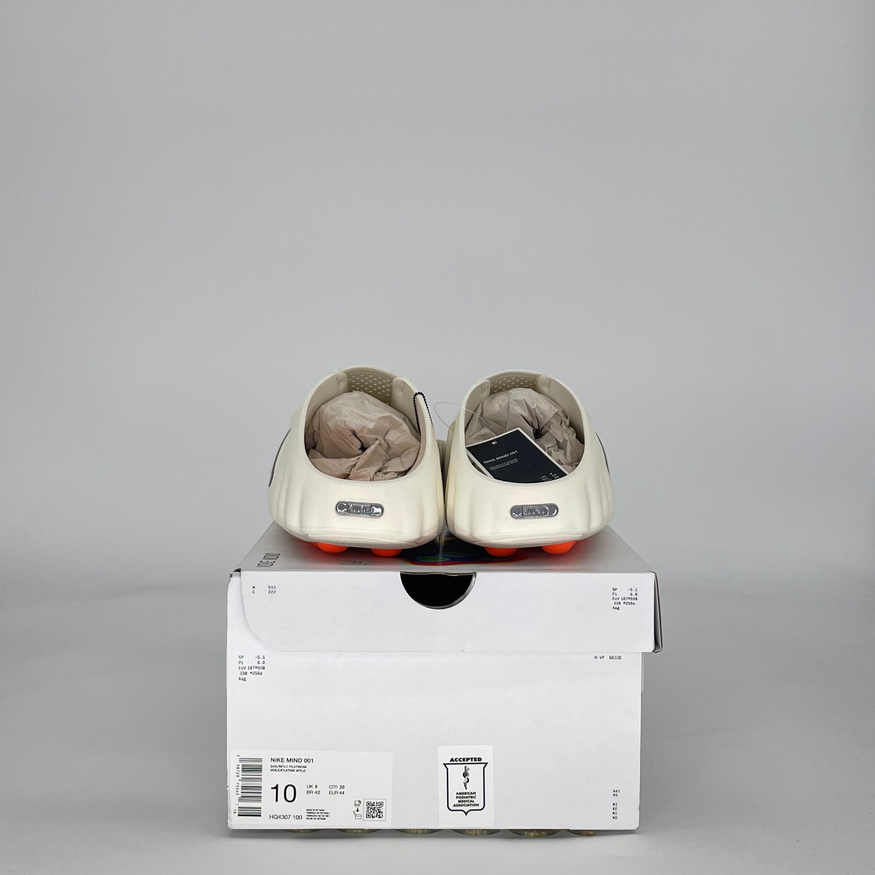 NIKE MIND 001 SLIDE SAIL HQ4307-100 SIZE 10/11.5W
