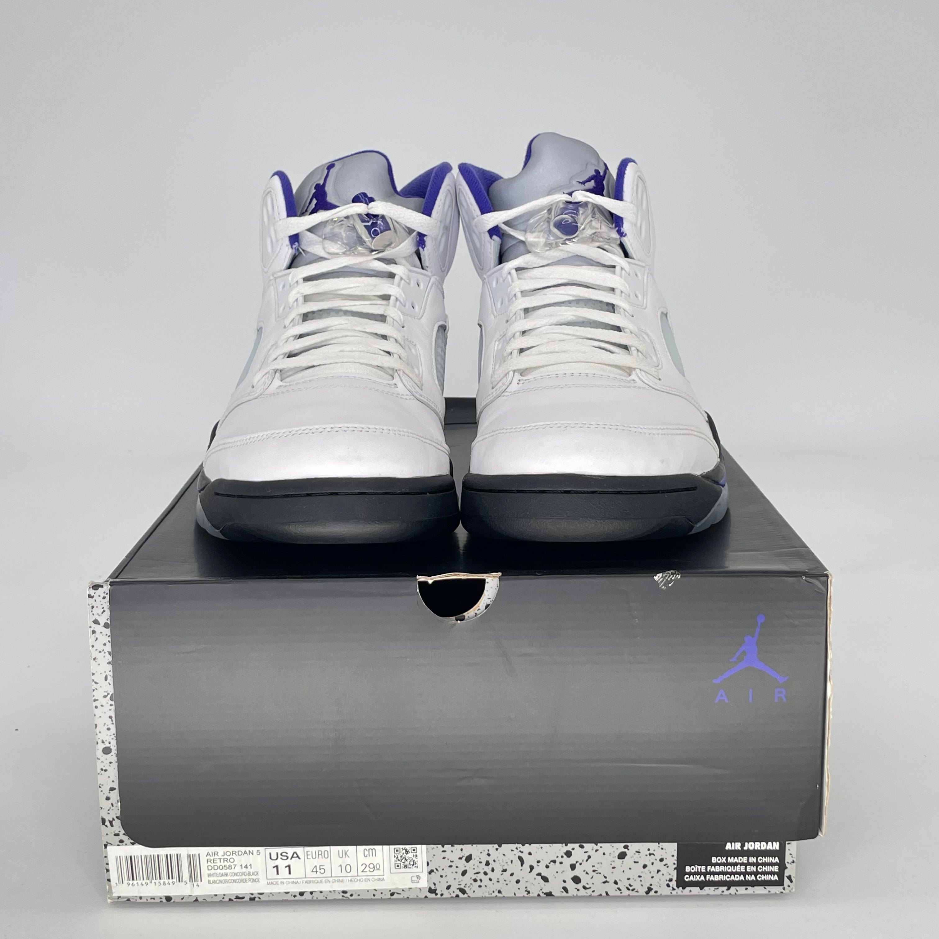 AIR JORDAN 5 DARK CONCORD DD0587-141 SIZE 11/12.5W