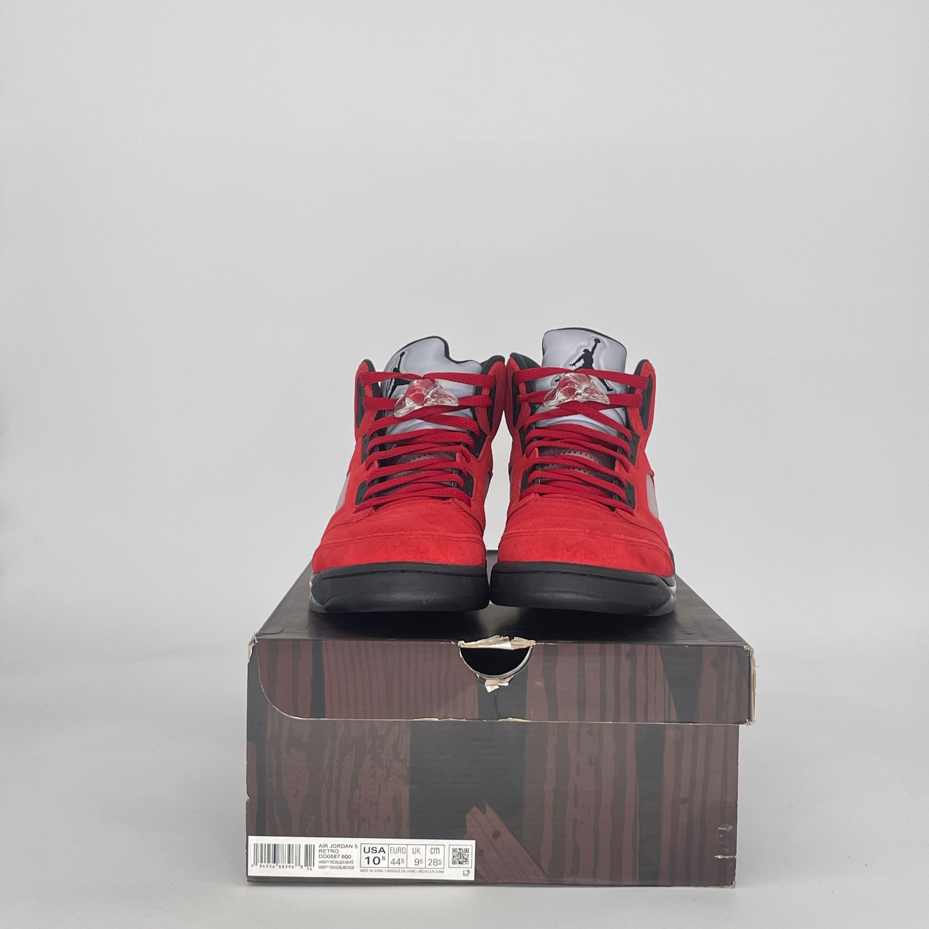 AIR JORDAN 5 RAGING BULL RED (2021) DD0587-600 SIZE 10.5/12W