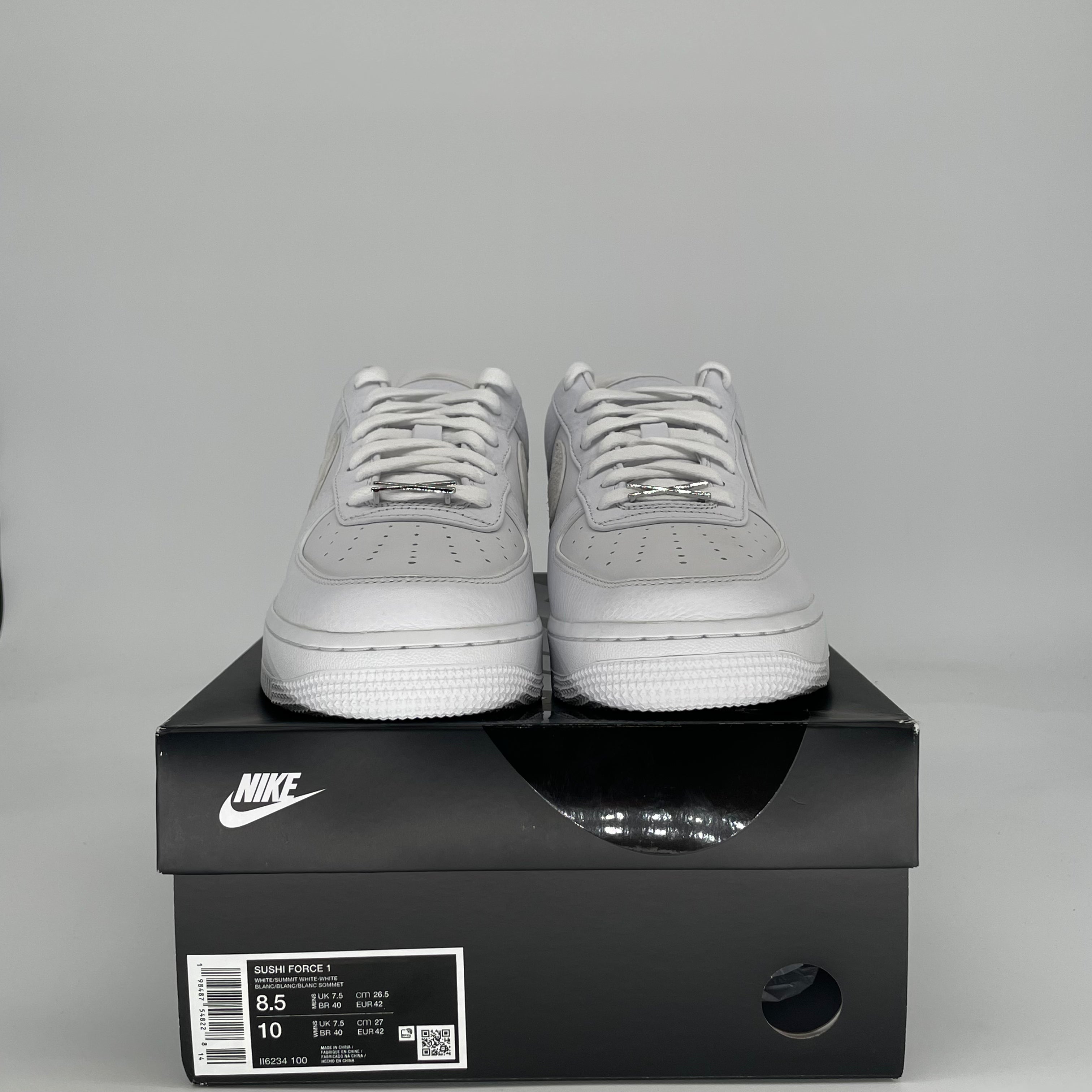 NIKE AIR FORCE 1 LOW SUSHI CLUB WHITE II6234-100 SIZE 8.5/10W