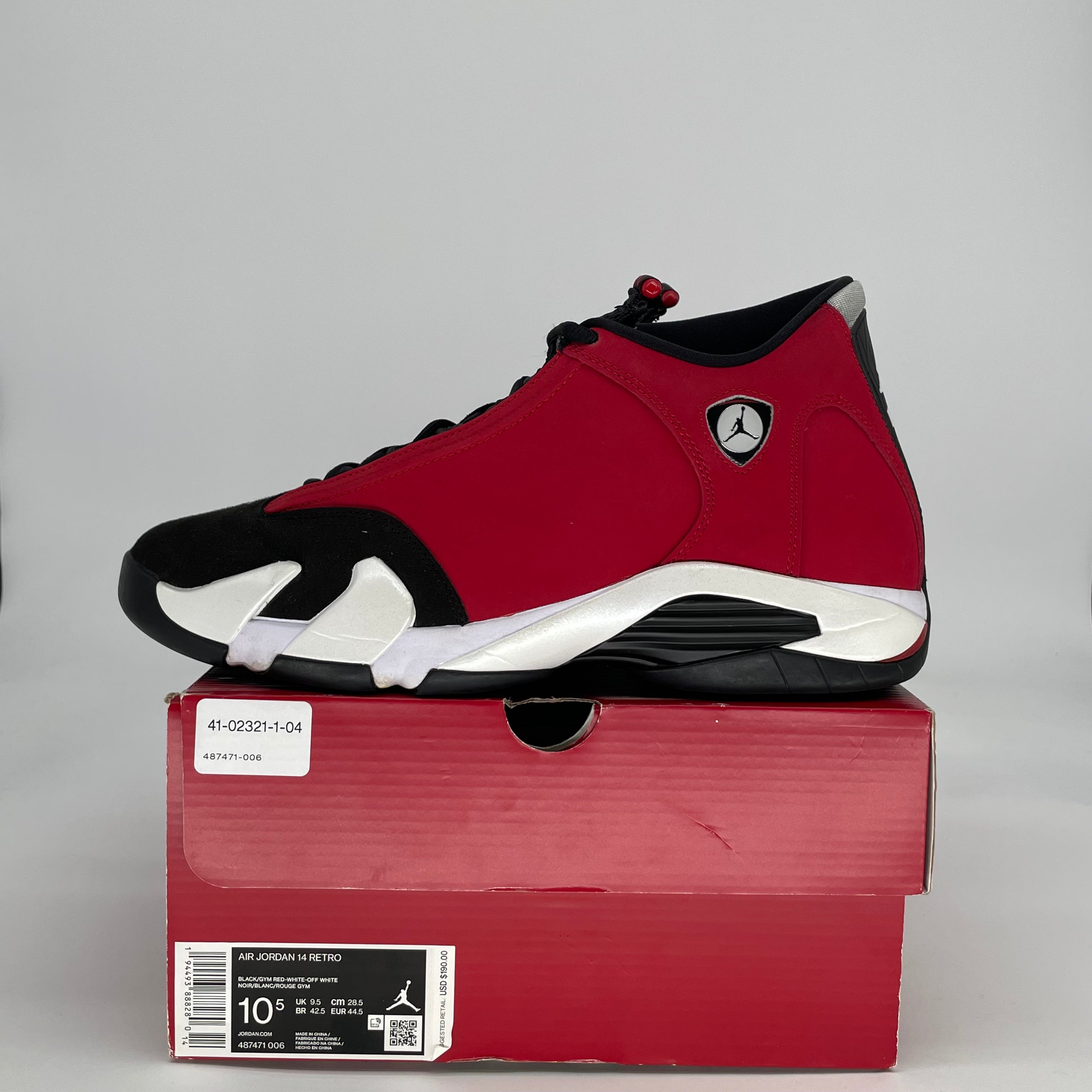 AIR JORDAN 14 GYM RED TORO 487471-006 SIZE 10.5/12W