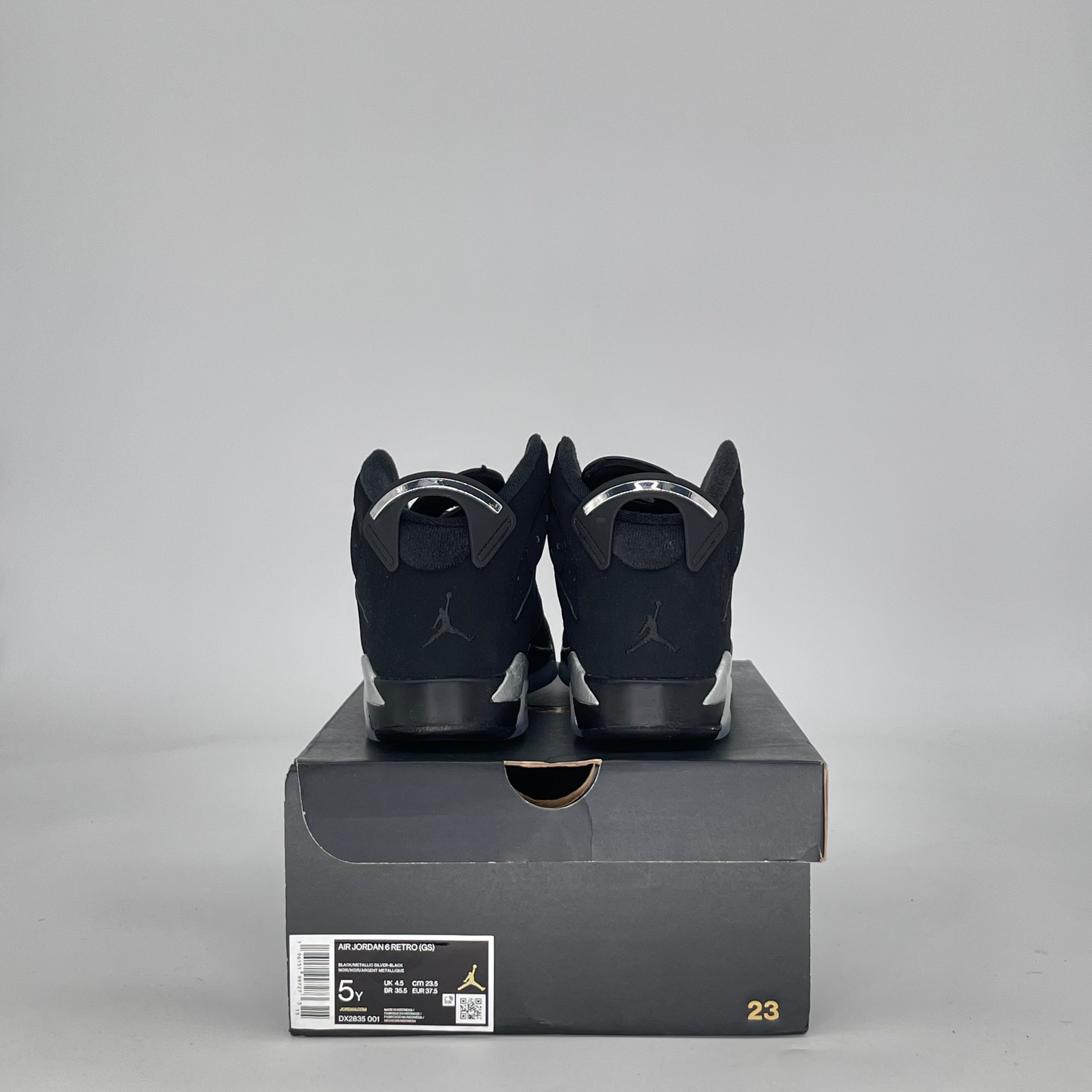 AIR JORDAN 6 CHROME DX2835-001 SIZE 5/6.5W GS
