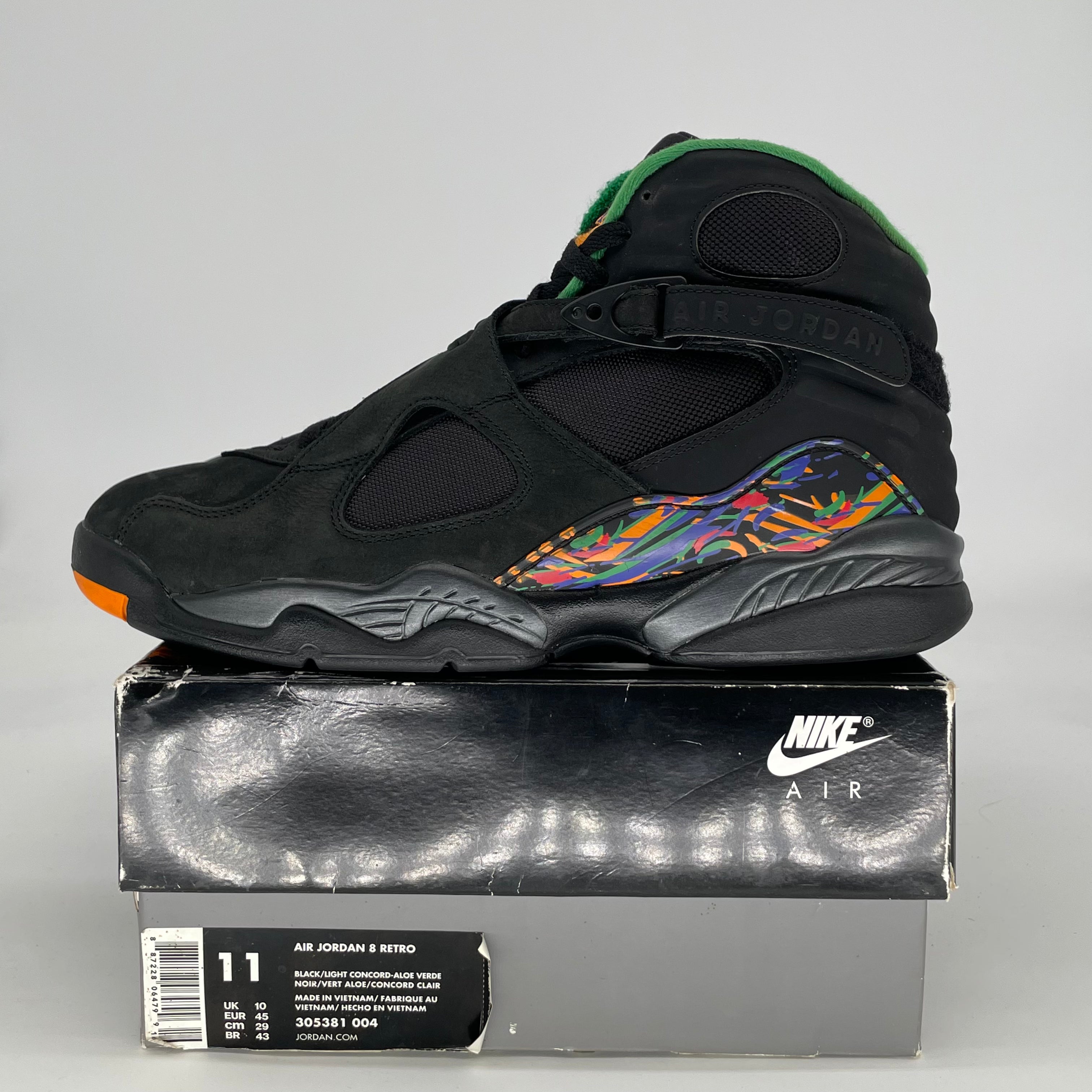 AIR JORDAN 8 TINKER AIR RAID 305381-004 SIZE 11/12.5W