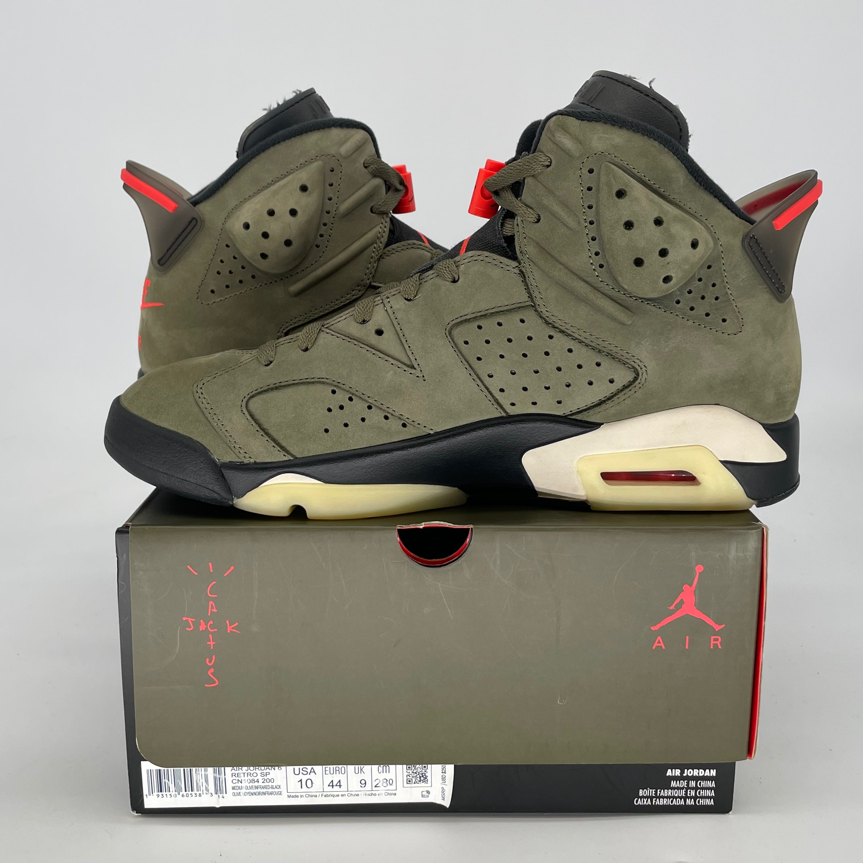AIR JORDAN 6 TRAVIS SCOTT CN1084-200 SIZE 10/11.5W