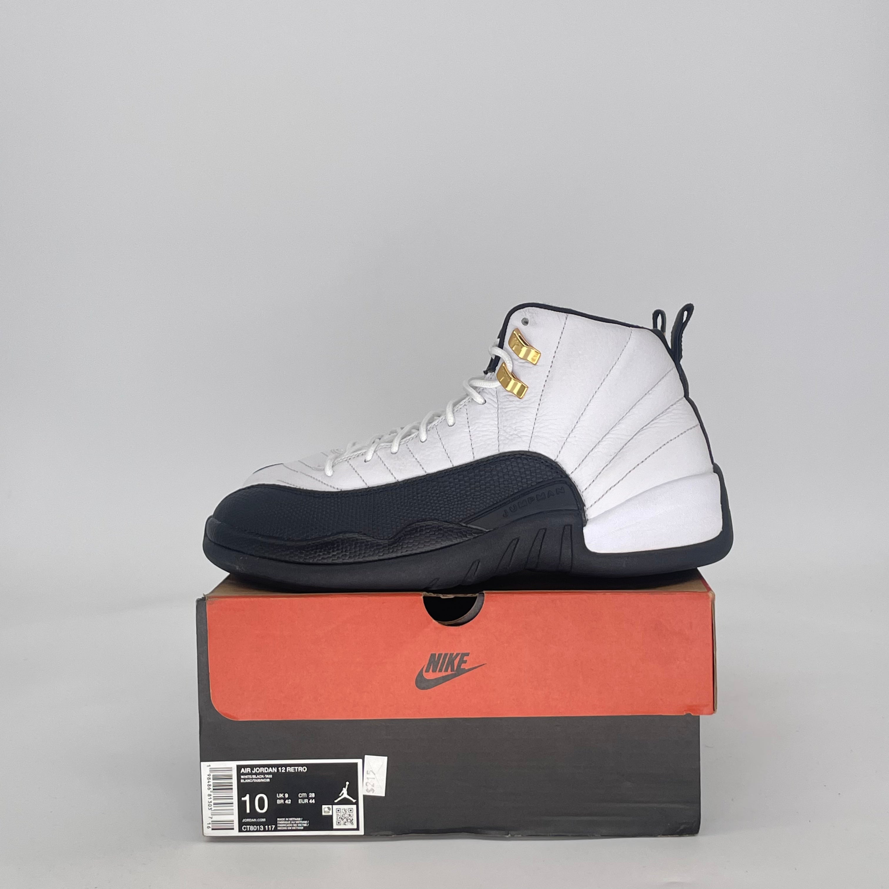 AIR JORDAN 12 TAXI CT8013-117 SIZE 10/11.5W