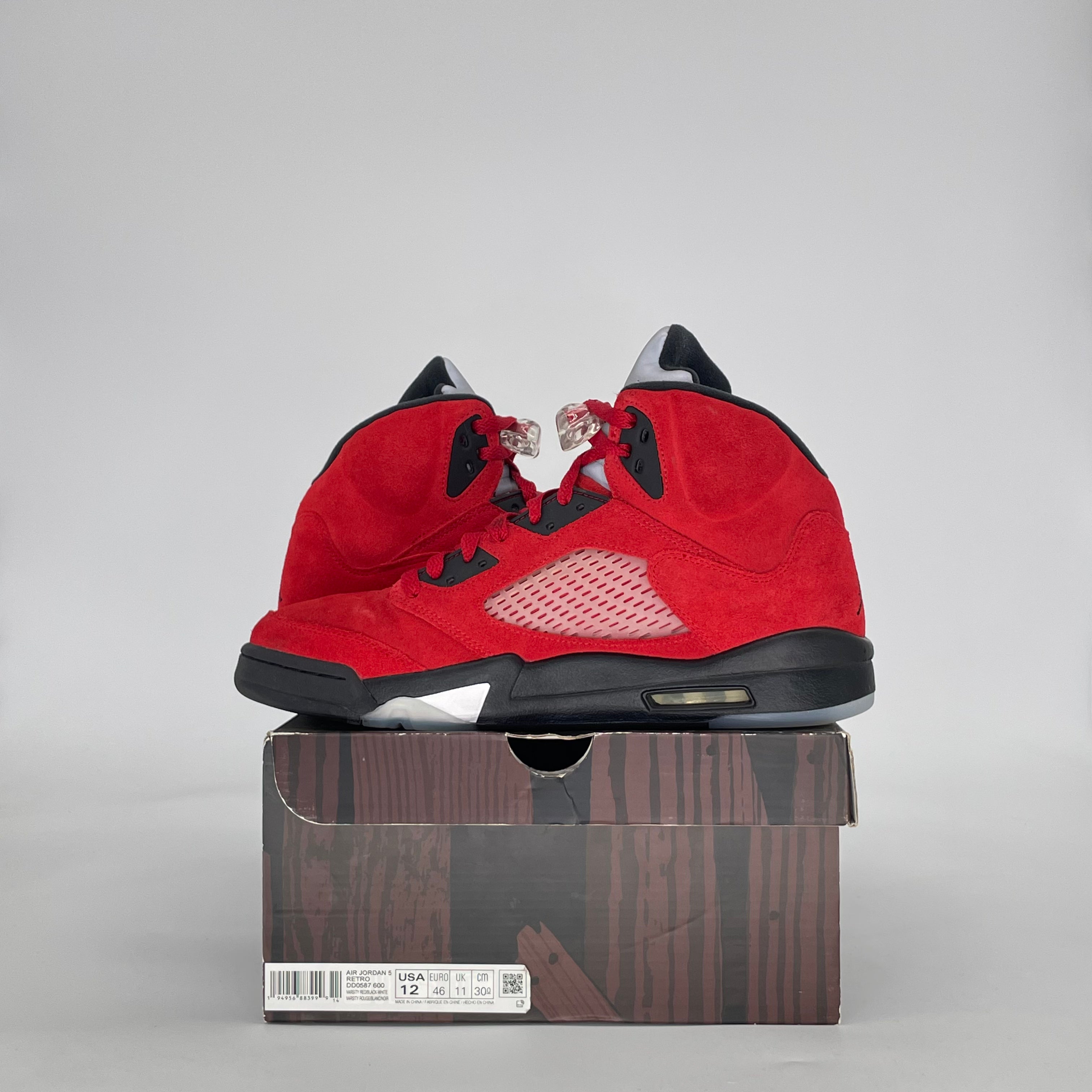 AIR JORDAN 5 RAGING BULL RED (2021) DD0587-600 SIZE 12/13.5W