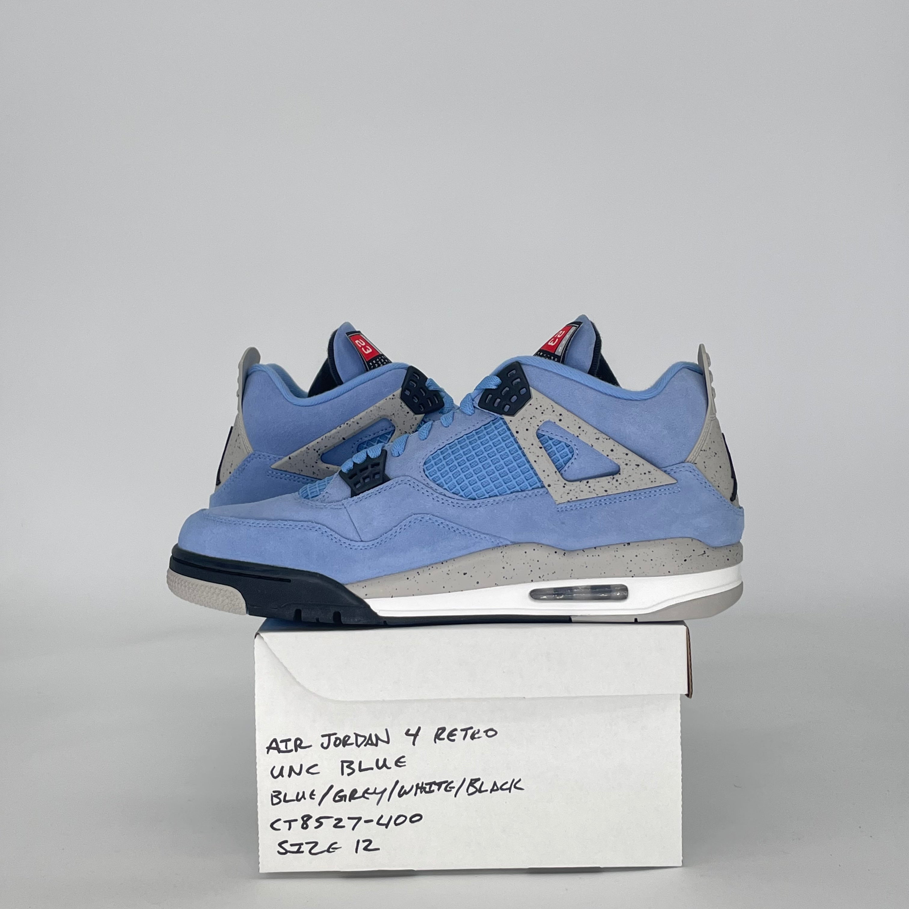 AIR JORDAN 4 UNIVERSITY BLUE CT8527-400 SIZE 12/13.5W
