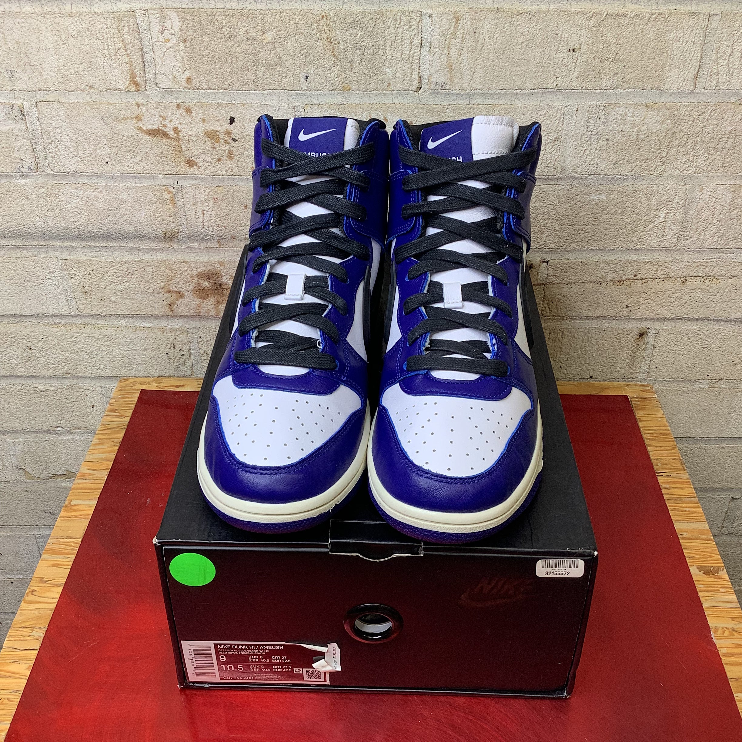 NIKE DUNK HIGH AMBUSH DEEP ROYAL CU7544-400 SIZE 9/10.5W