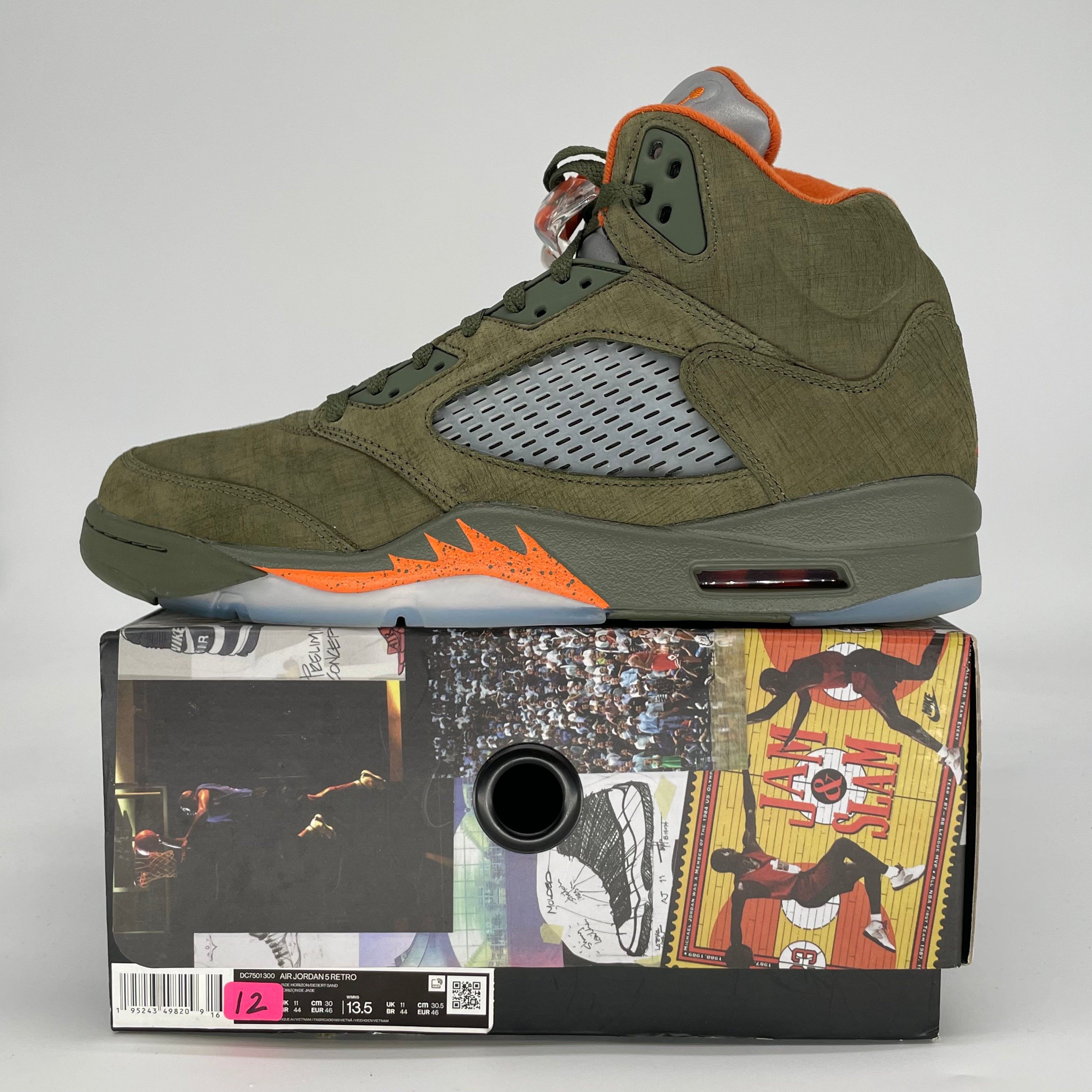 AIR JORDAN 5 OLIVE DD0587-308 SIZE 12/13.5W