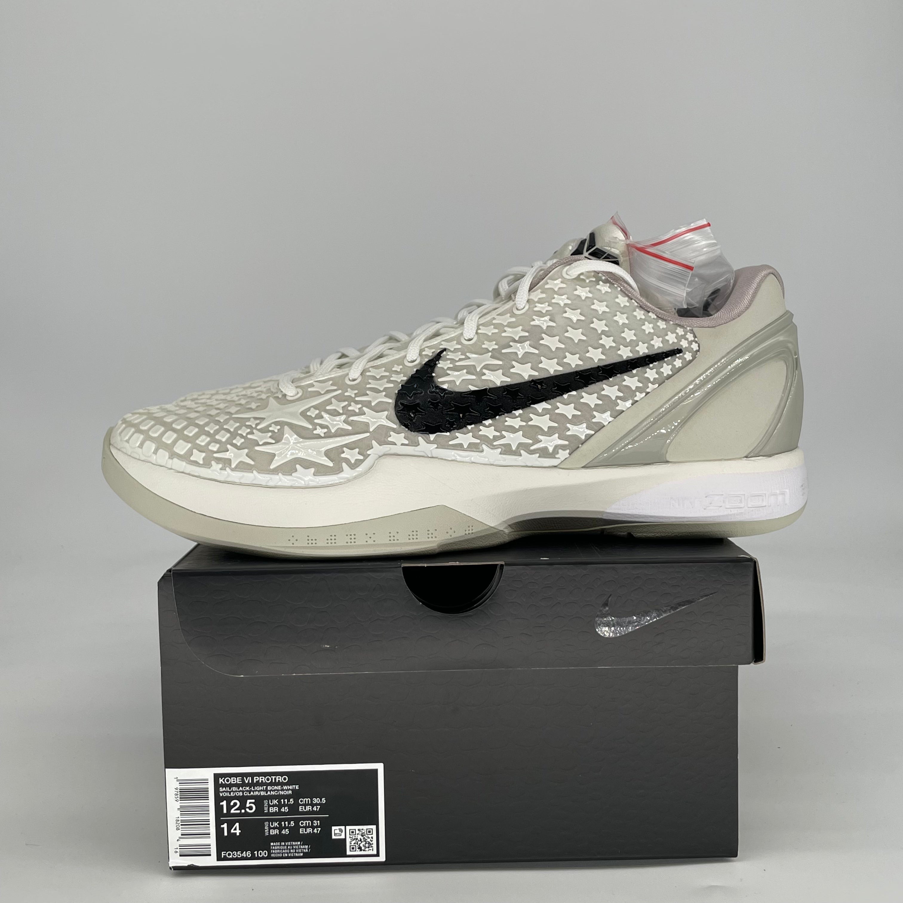 NIKE KOBE 6 PROTRO SAIL ALL-STAR FQ3546-100 SIZE 12.5/14W