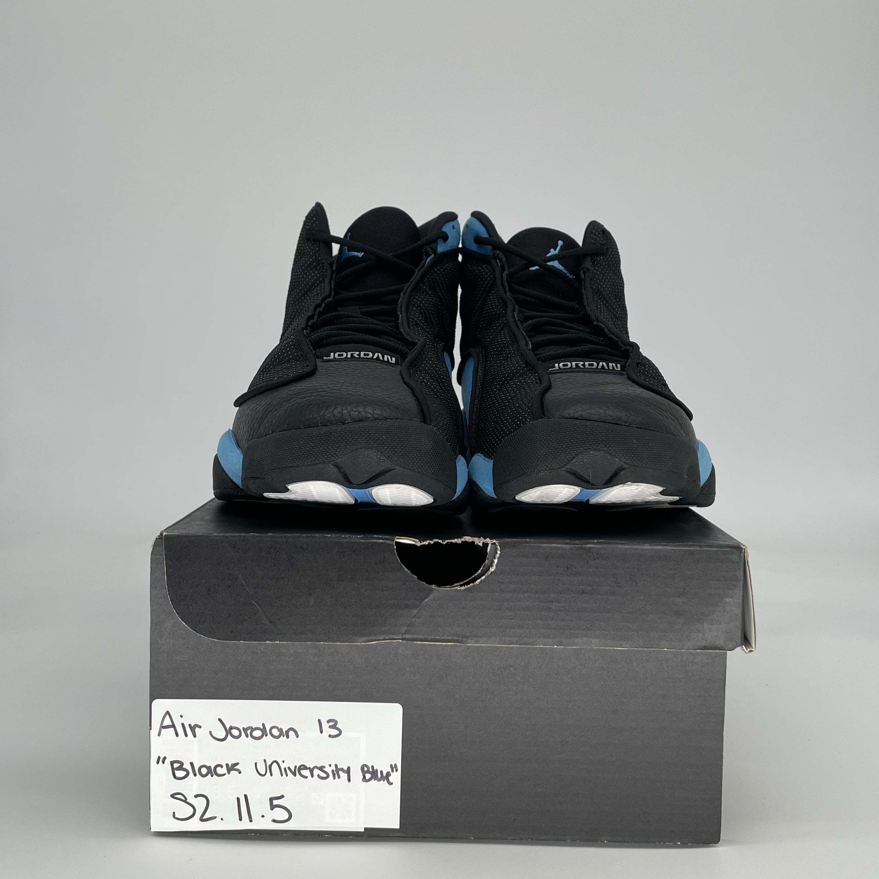 AIR JORDAN 13 BLACK UNIVERSITY BLUE DJ5982-041 SIZE 11.5/13W