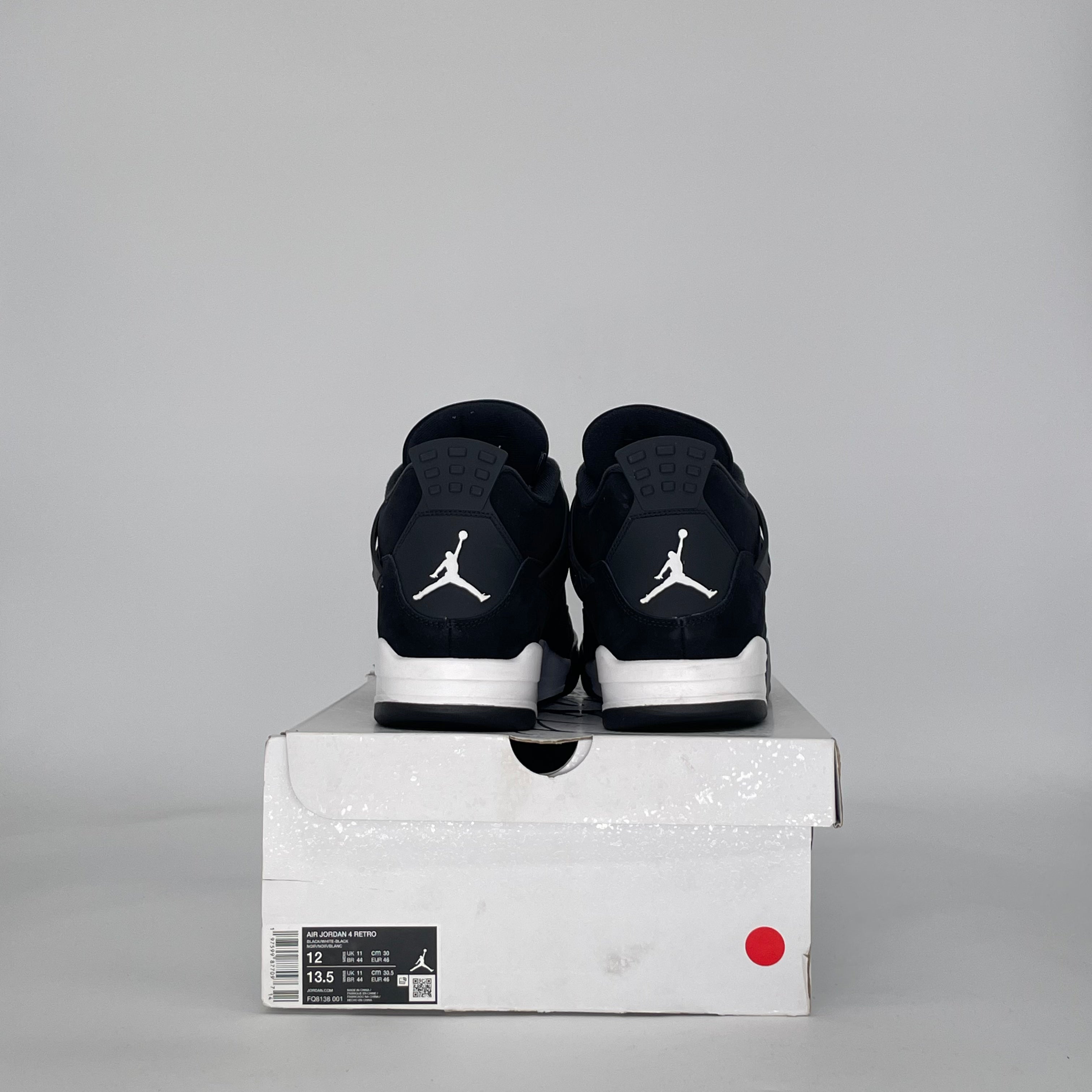AIR JORDAN 4 WHITE THUNDER FQ8138-001 SIZE 12/13.5W