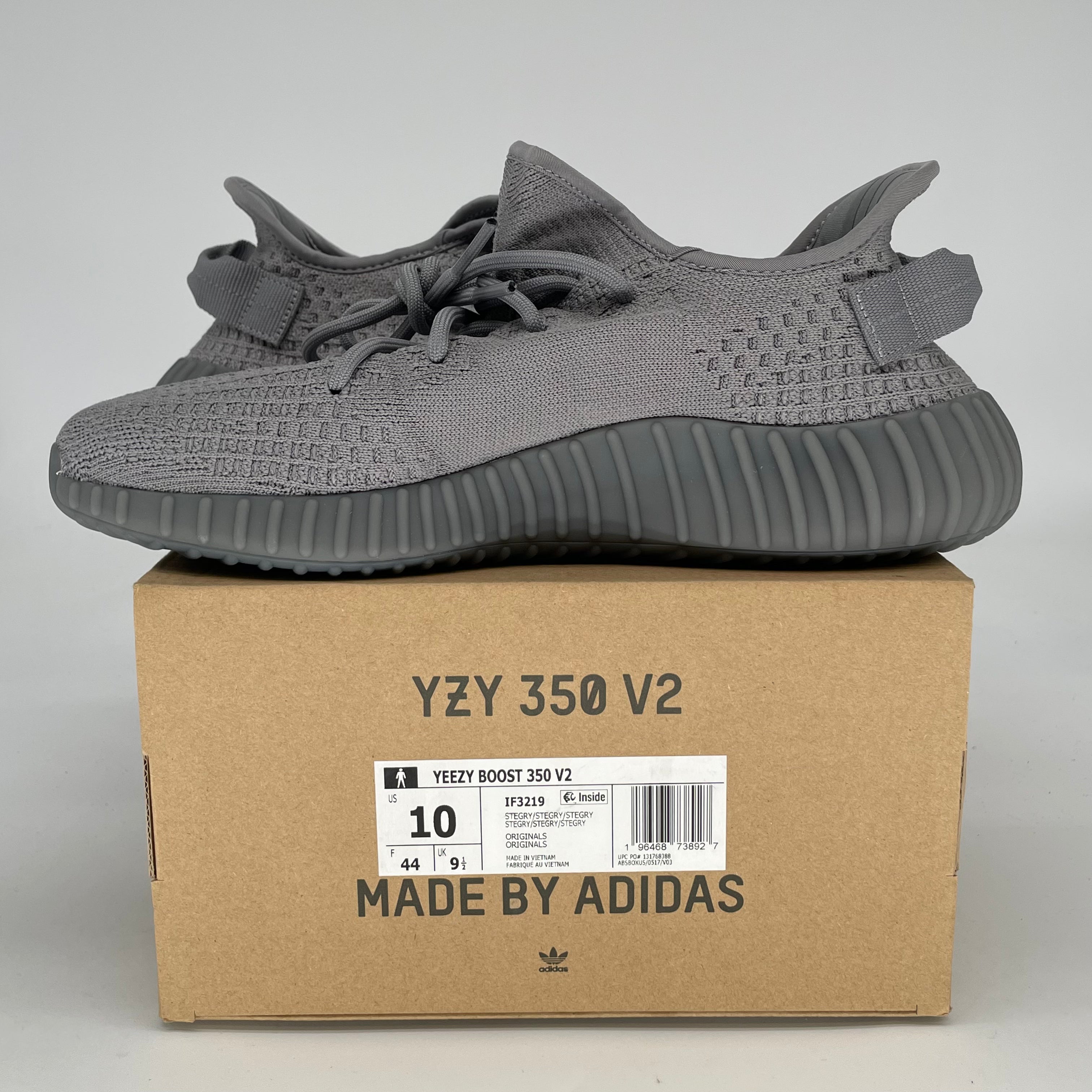 ADIDAS YEEZY 350 V2 STEEL GREY IF3219 SIZE 10/11.5W