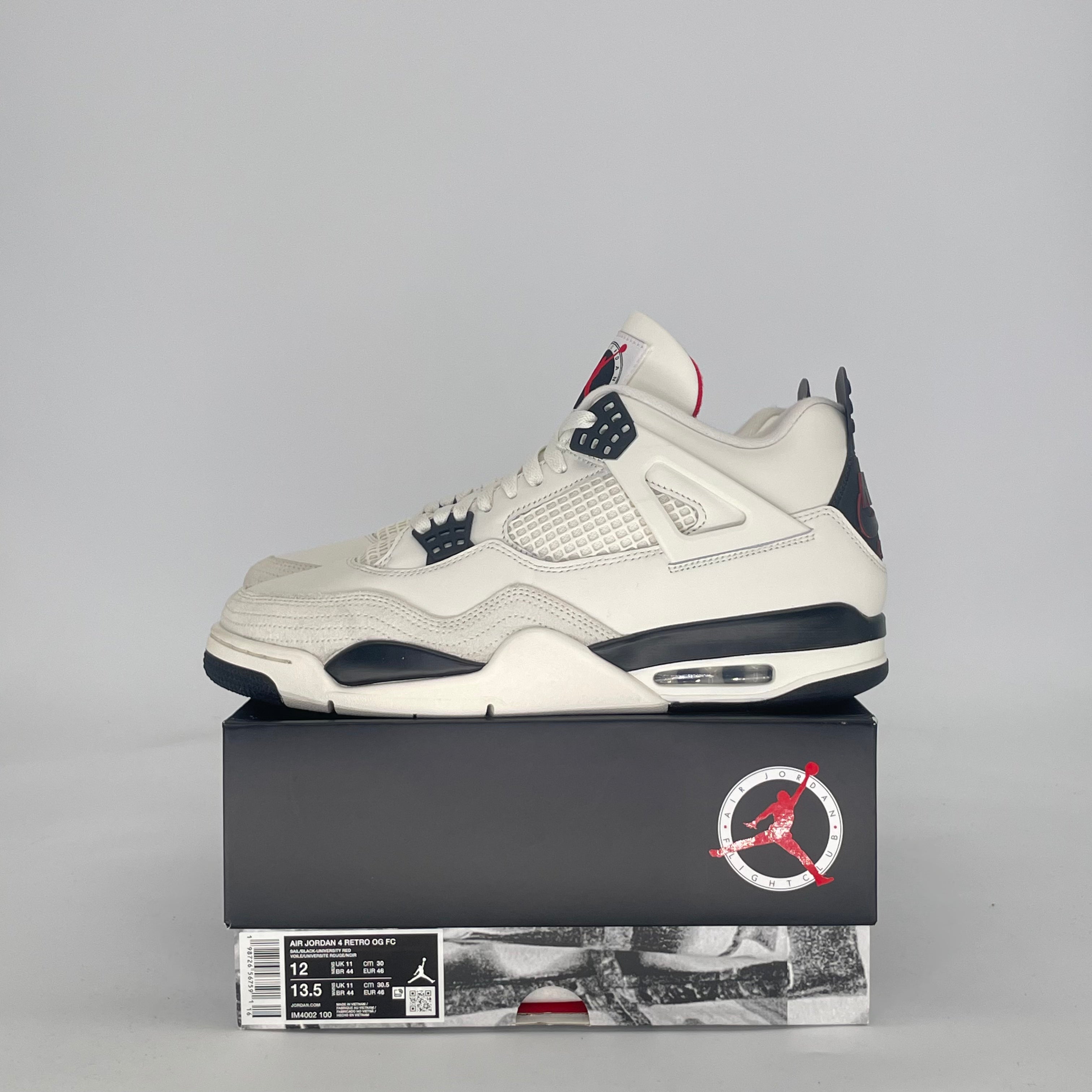 AIR JORDAN 4 FLIGHT CLUB IM4002-100 SIZE 12/13.5W