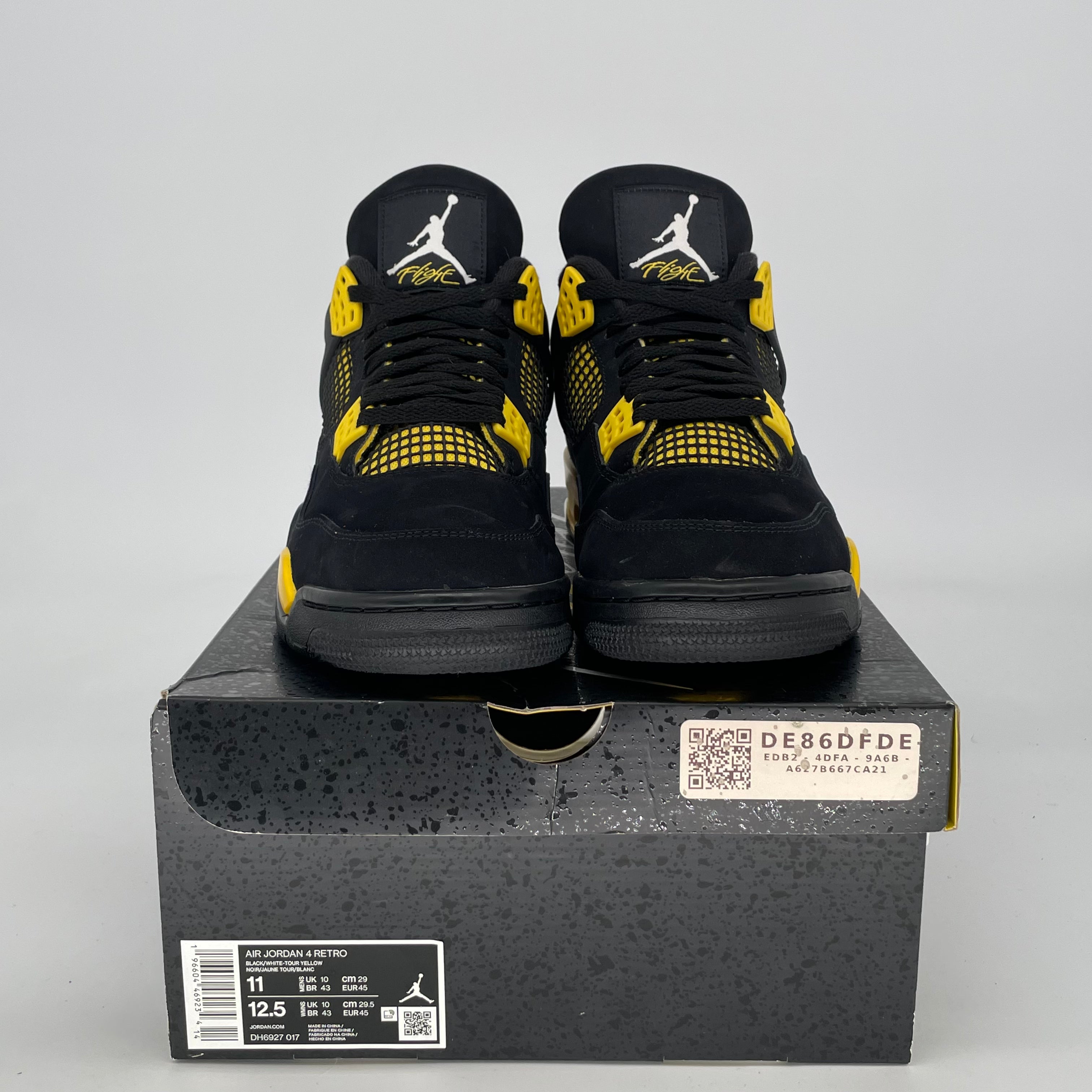 AIR JORDAN 4 THUNDER DH6927-017 SIZE 11/12.5W