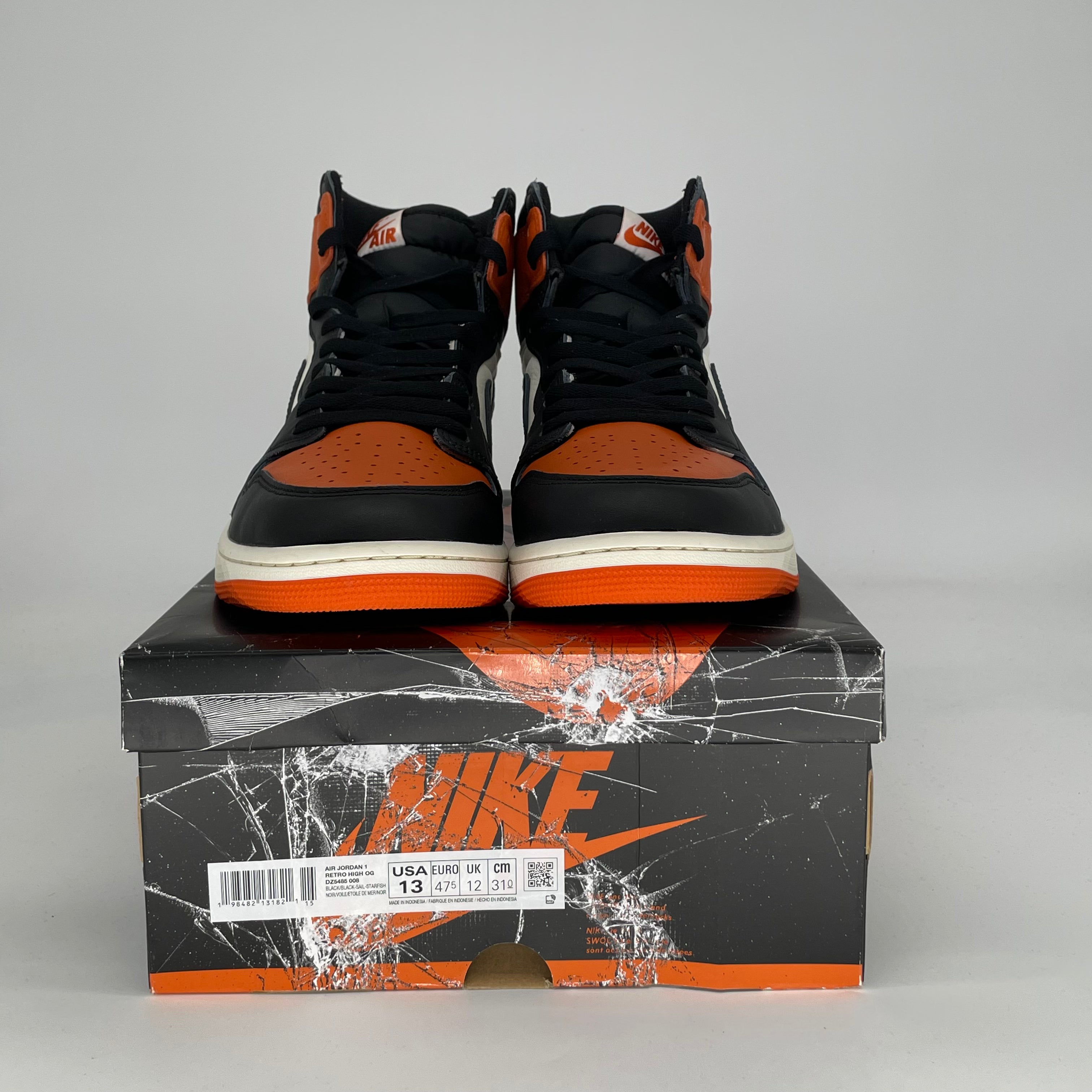 AIR JORDAN 1 SHATTERED BACKBOARD DZ5485-008 SIZE 13/14.5W