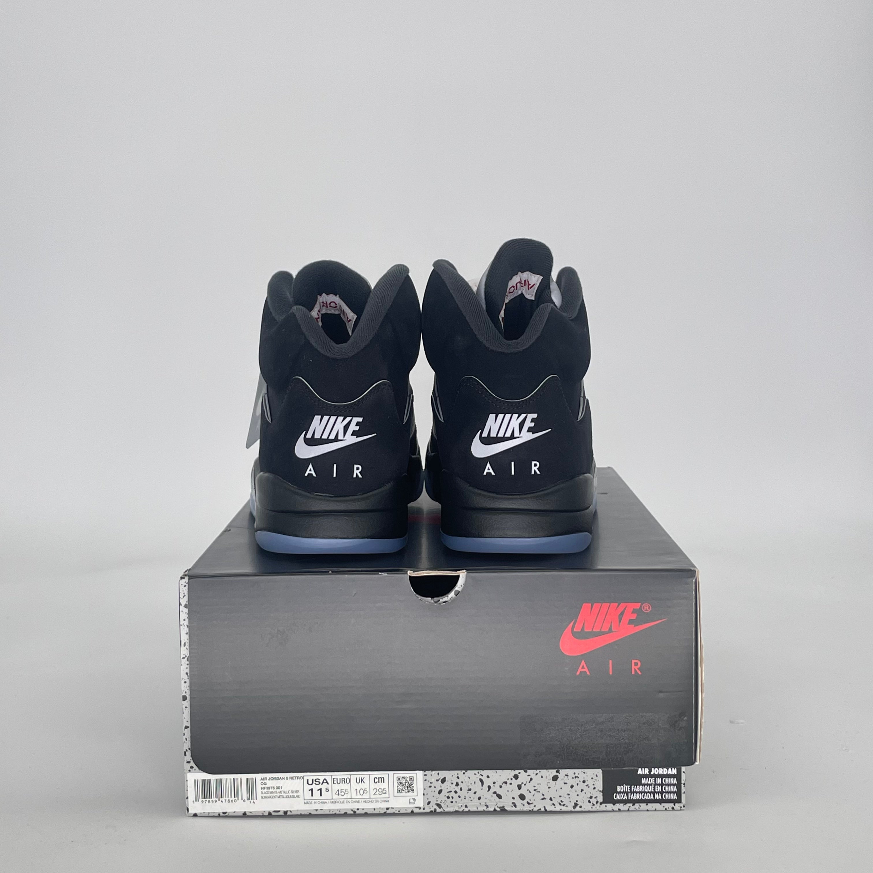 AIR JORDAN 5 BLACK METALLIC REIMAGINED HF3976-001 SIZE 11.5/13W