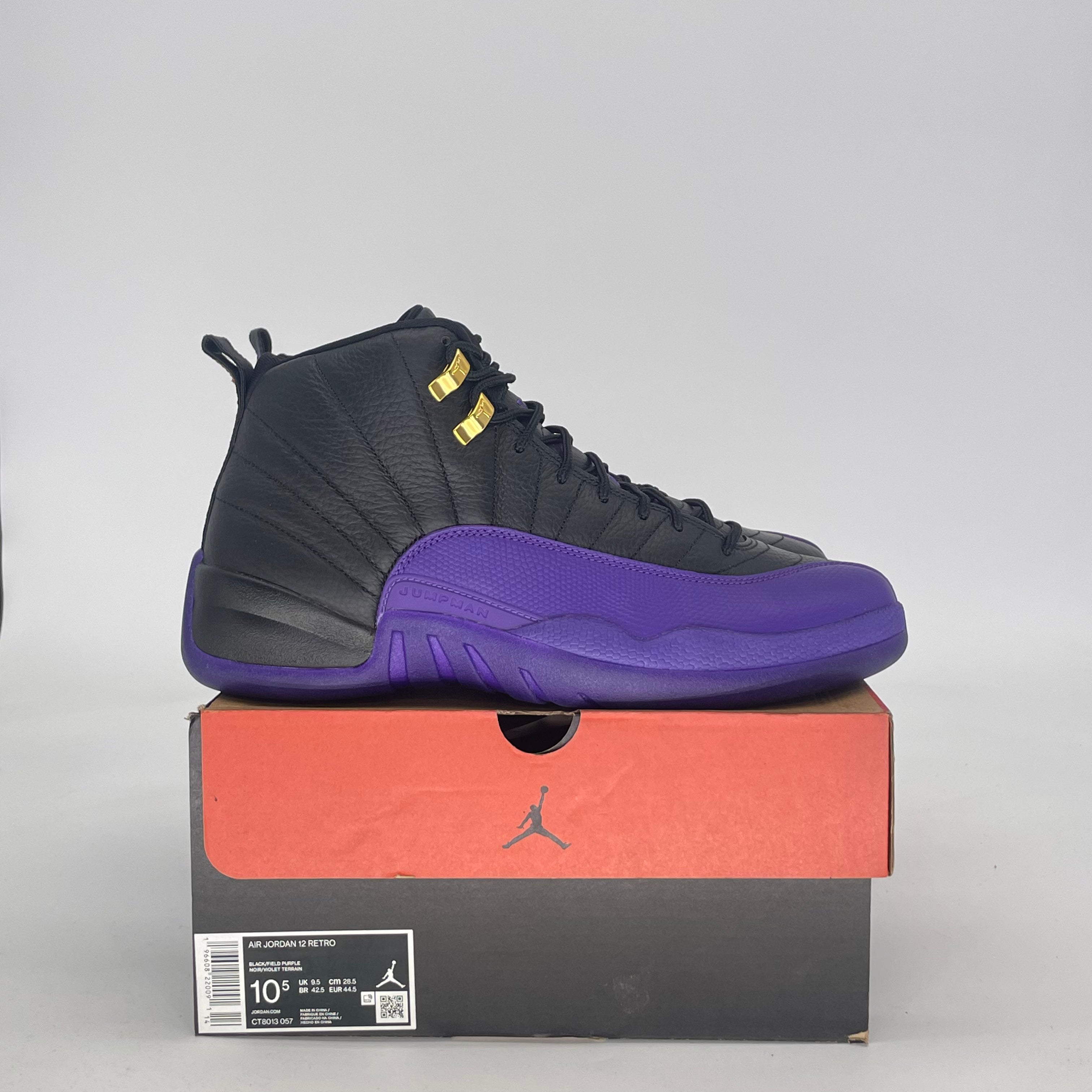AIR JORDAN 12 FIELD PURPLE CT8013-057 SIZE 10.5/12W
