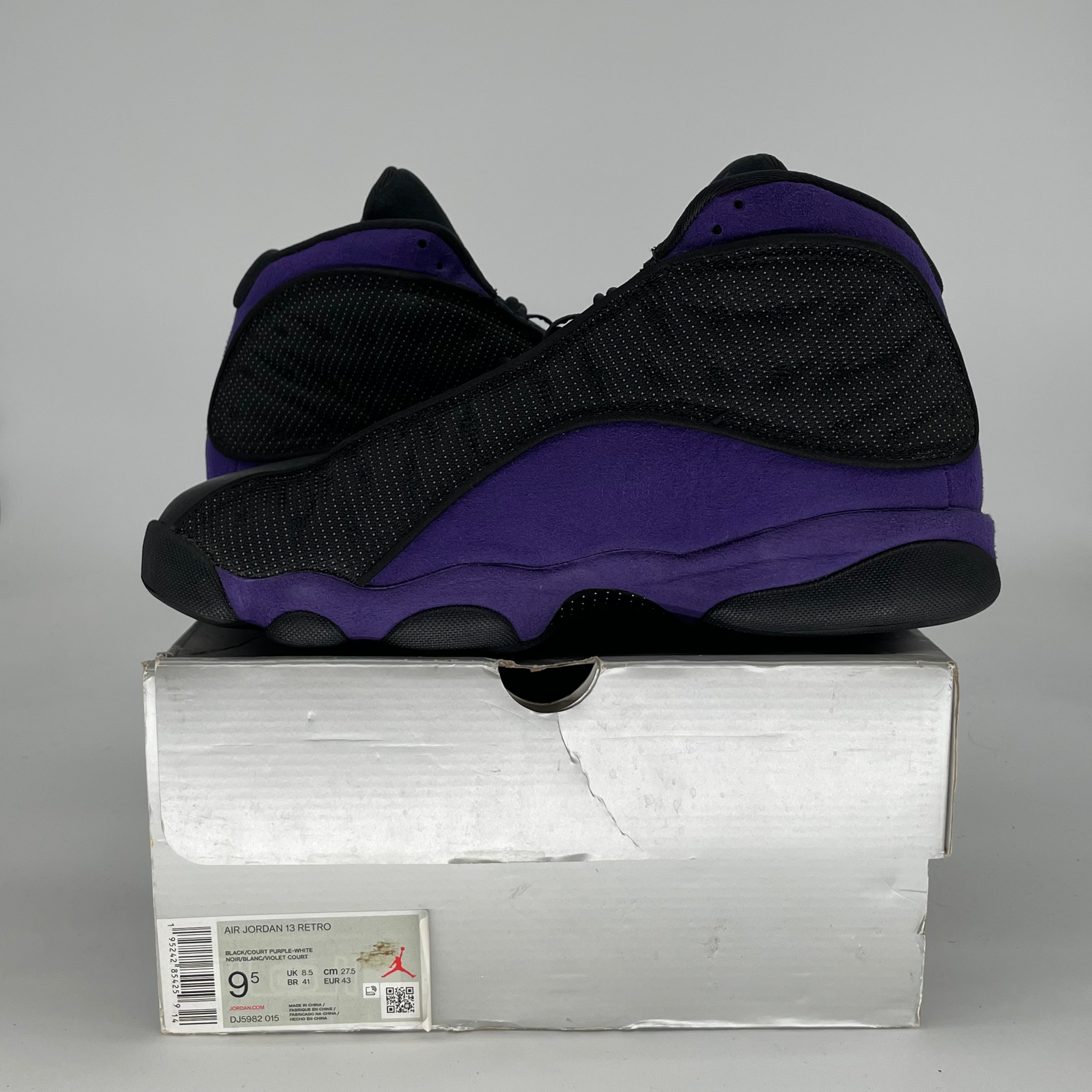 AIR JORDAN 13 COURT PURPLE DJ5982-015 SIZE 9.5/11W