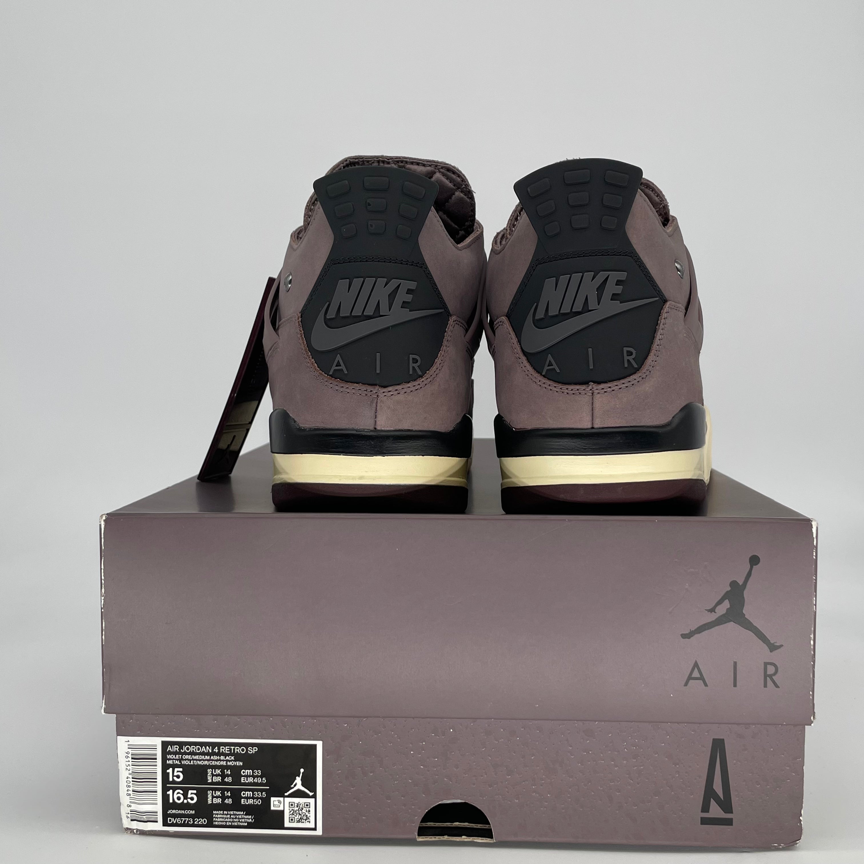 AIR JORDAN 4 A MA MANIERE VIOLET ORE DV6773-220 SIZE 15/16.5W