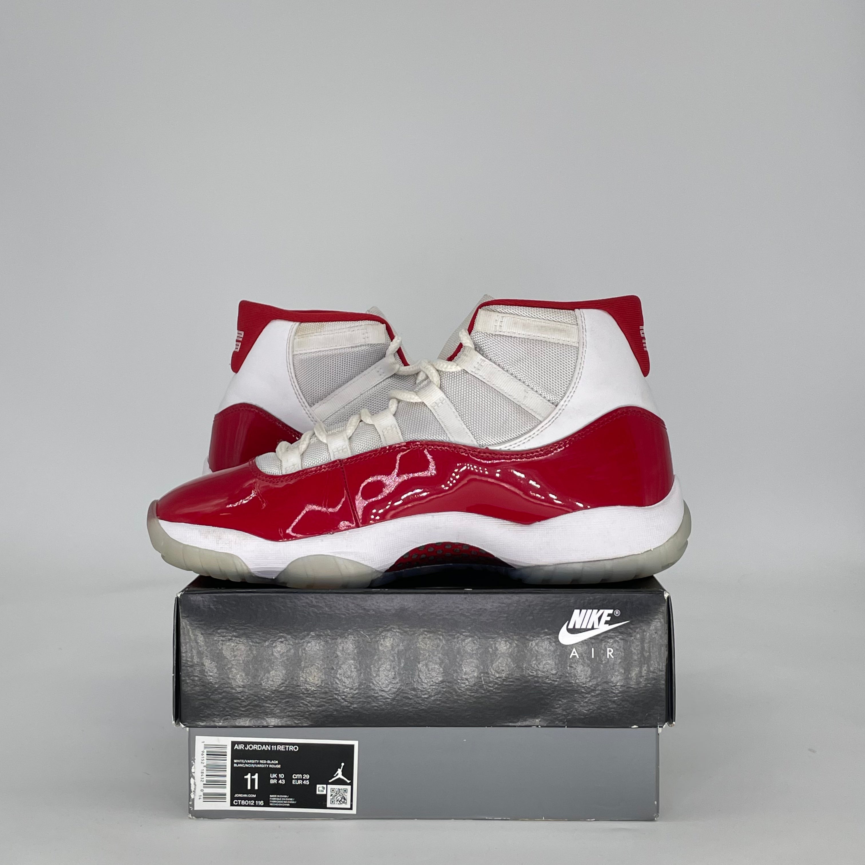 AIR JORDAN 11 CHERRY (2022) CT8012-116 SIZE 11/12.5W