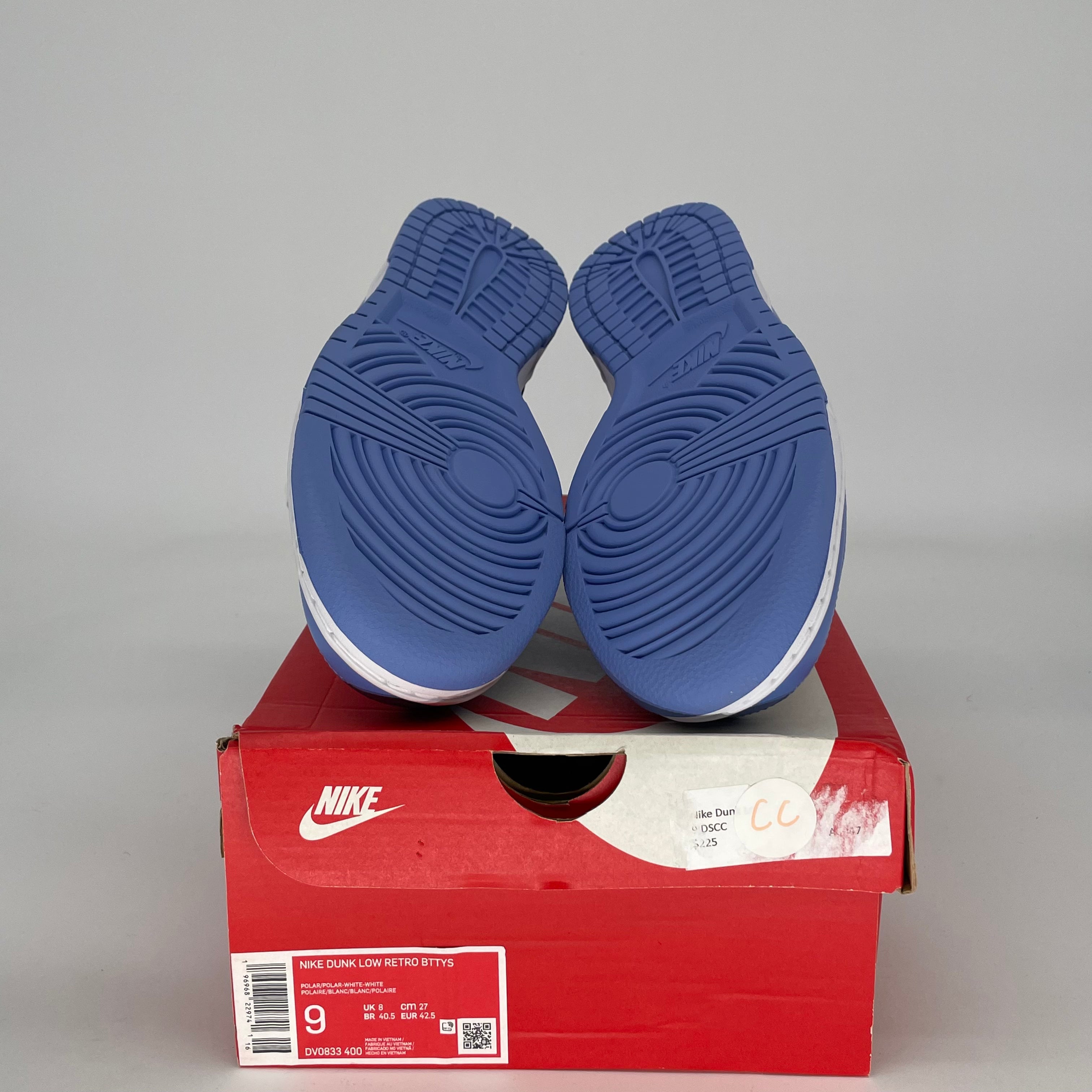 NIKE DUNK LOW POLAR BLUE DV0833-400 SIZE 9/10.5W