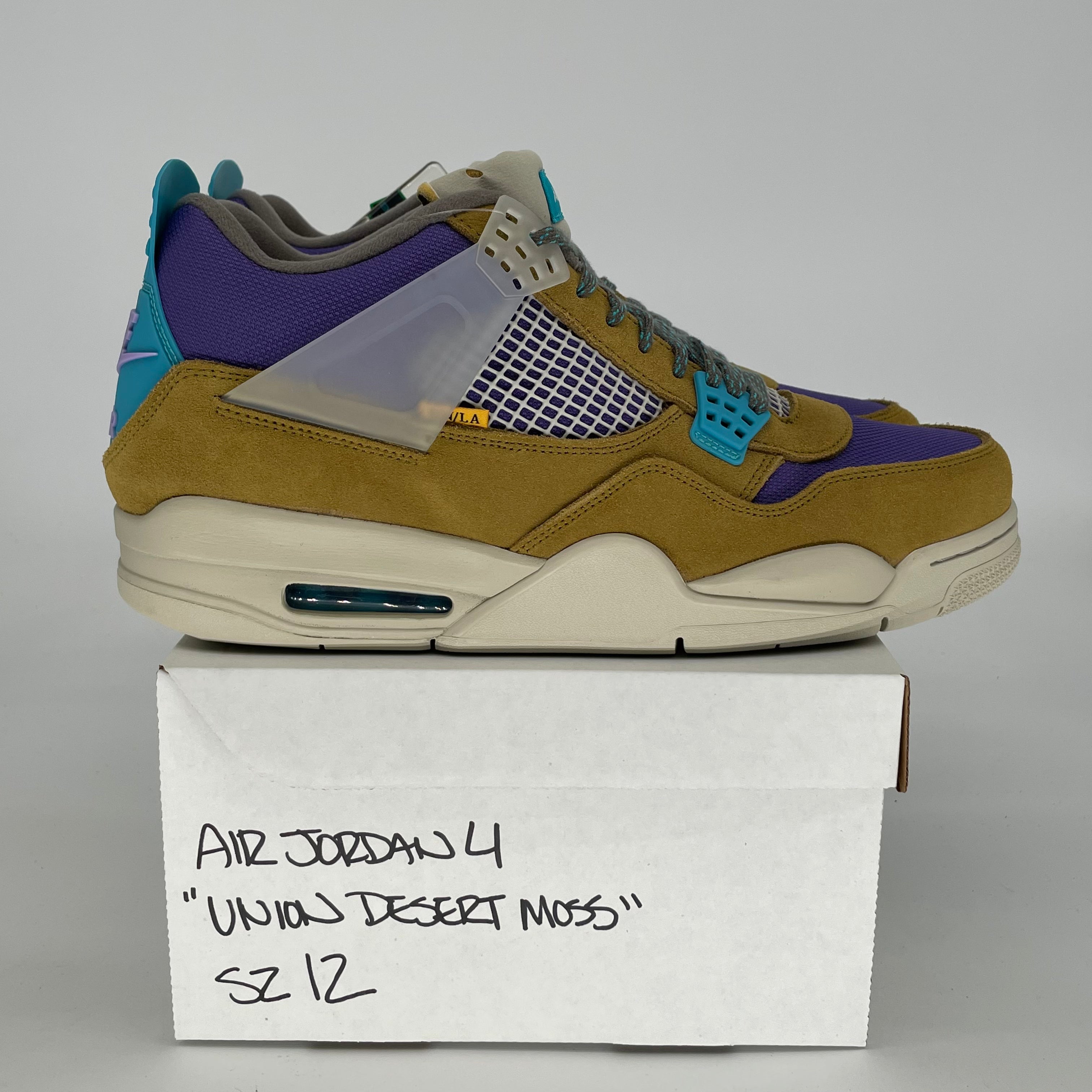 AIR JORDAN 4 UNION DESERT MOSS DJ5718-300 SIZE 12/13.5W