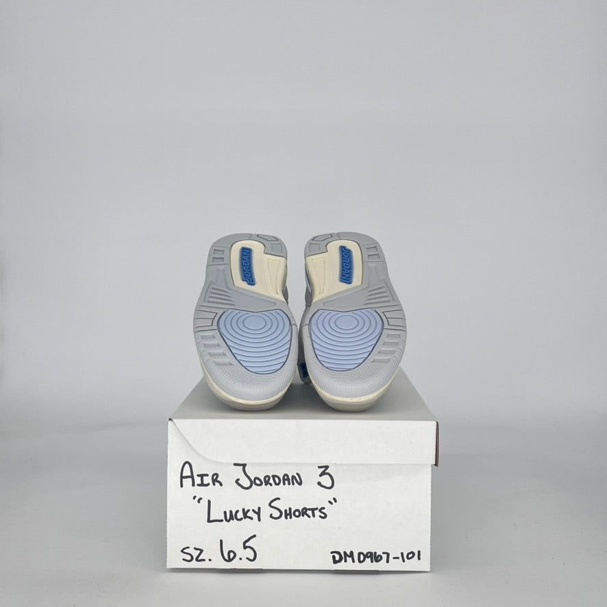 AIR JORDAN 3 LUCKY SHORTS DM0967-101 SIZE 6.5/8W GS