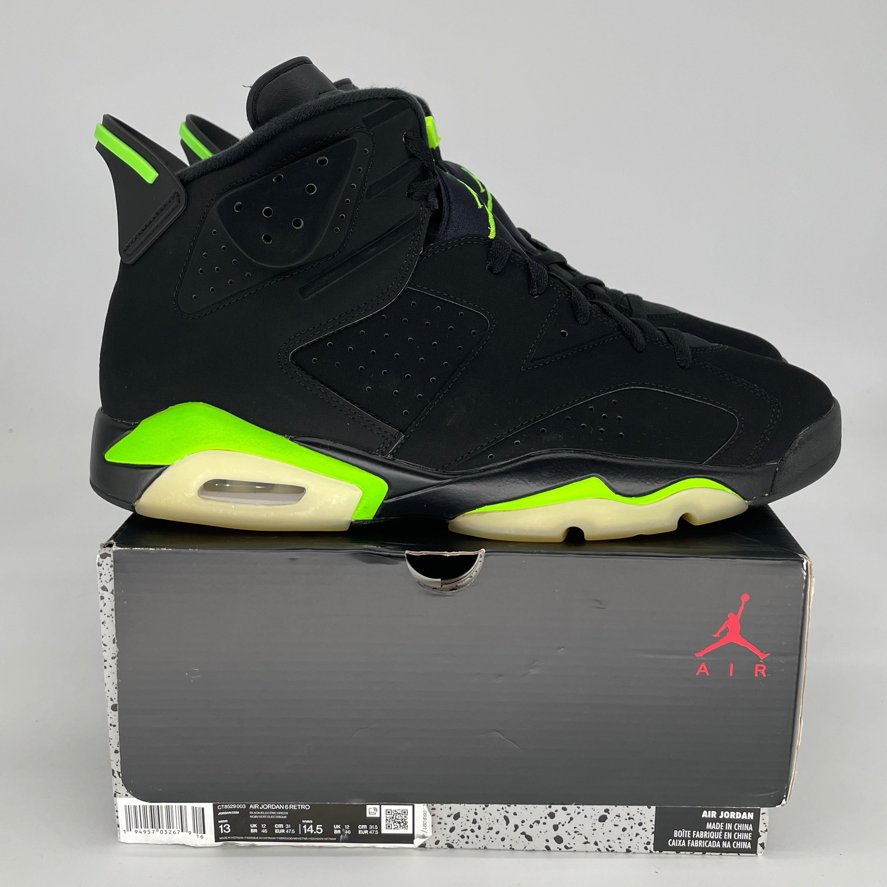 AIR JORDAN 6 ELECTRIC GREEN SIZE 13 CT8529-003