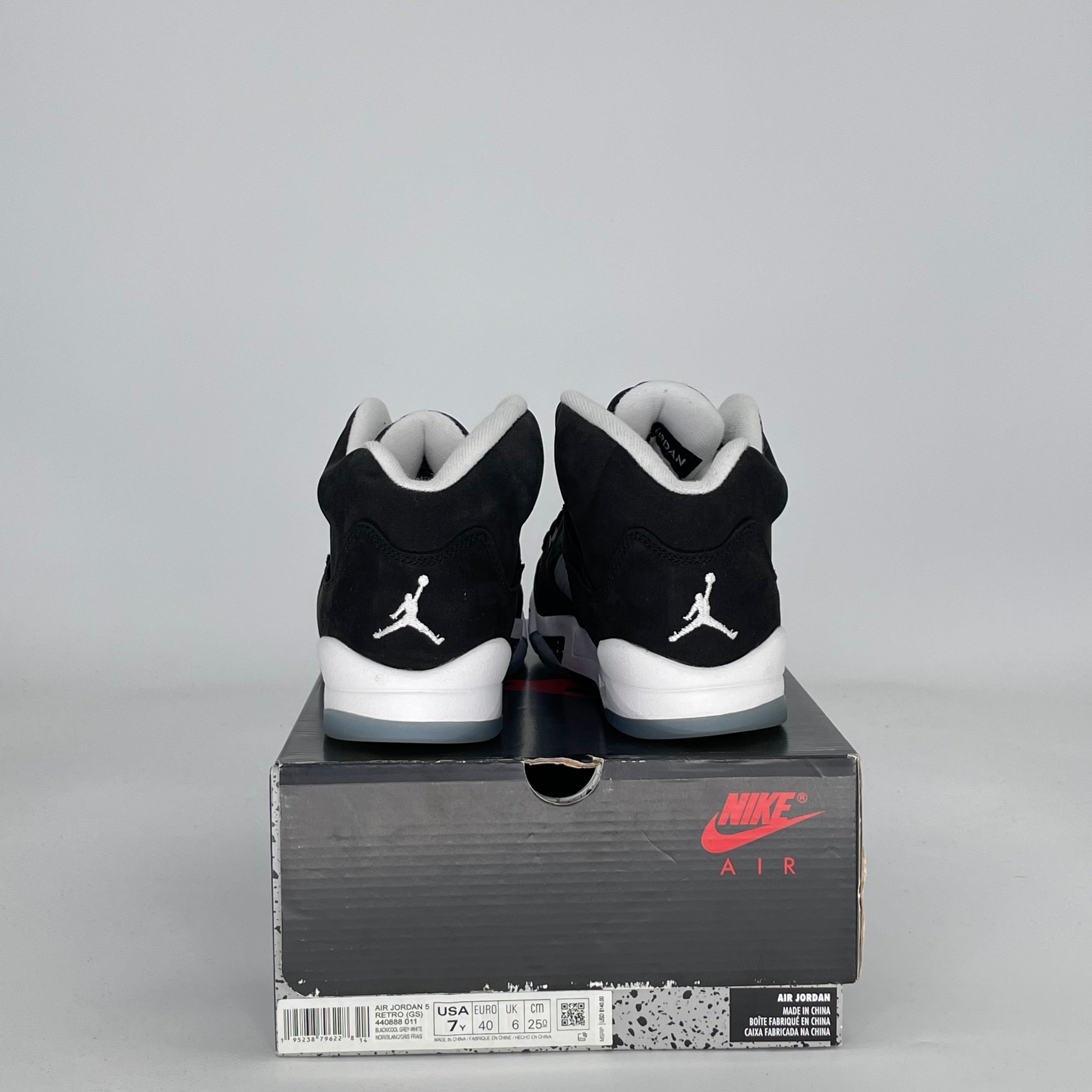 AIR JORDAN 5 MOONLIGHT 440888-011 SIZE 7/8.5W GS