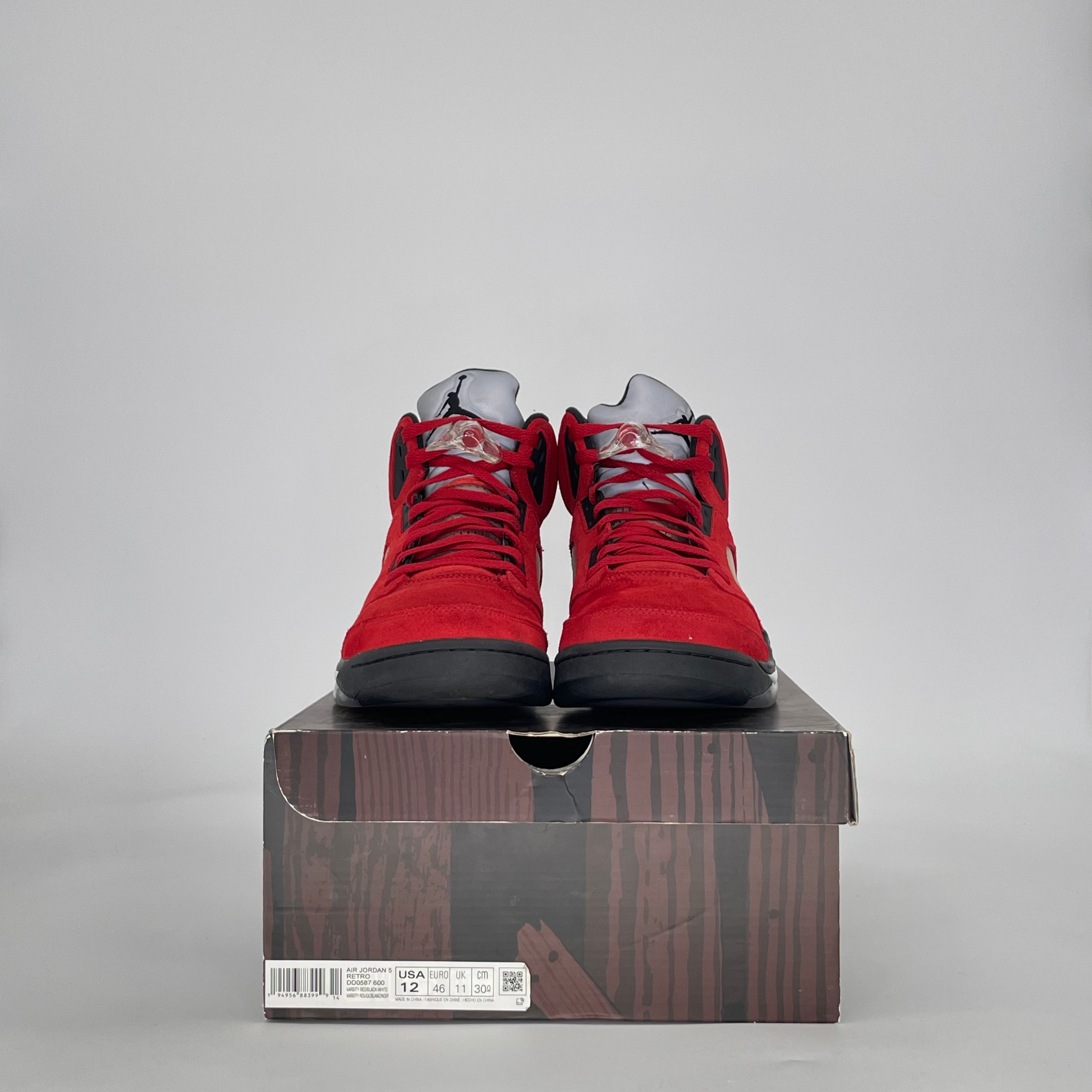 AIR JORDAN 5 RAGING BULL RED (2021) DD0587-600 SIZE 12/13.5W