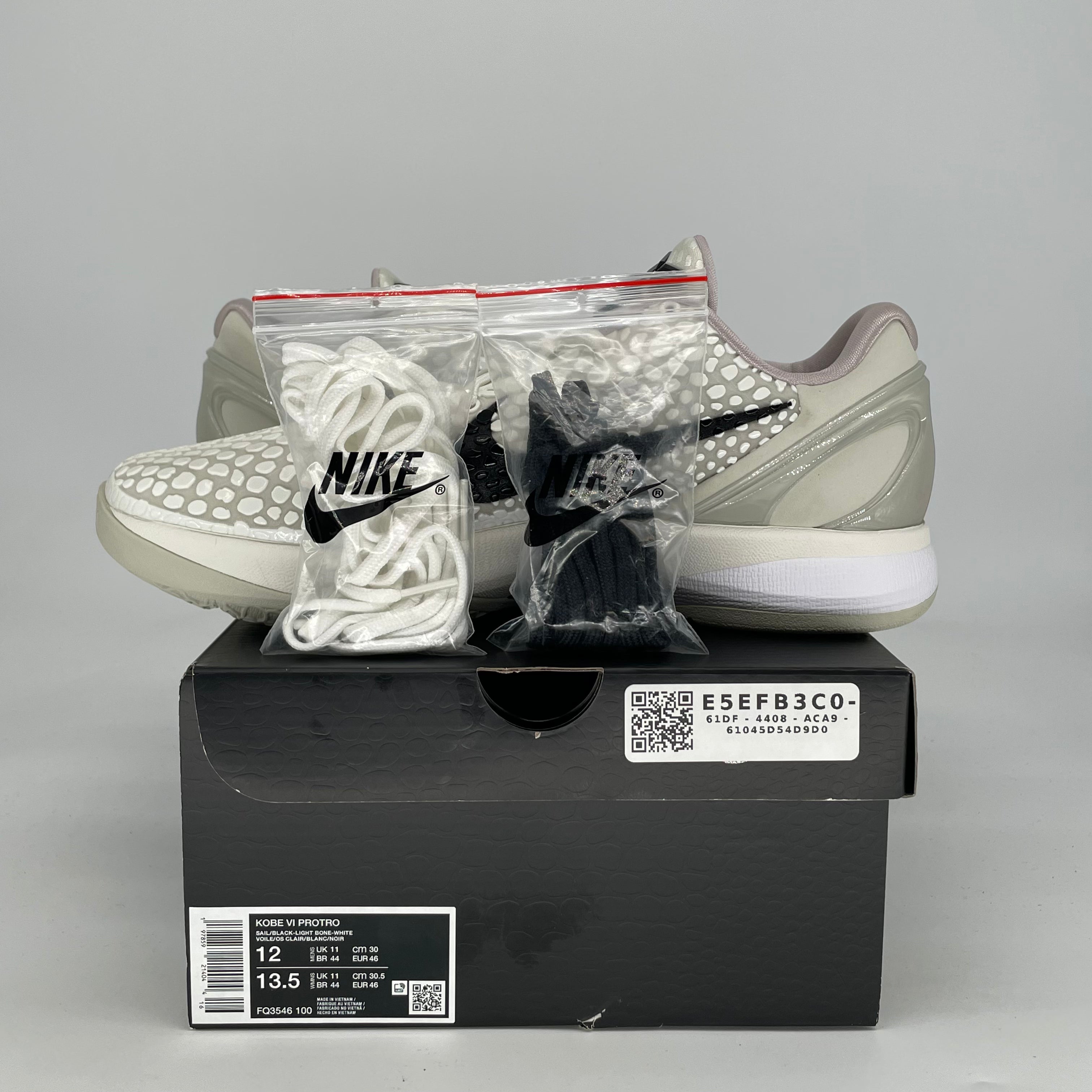 NIKE KOBE 6 PROTRO SAIL ALL STAR FQ3546-100 SIZE 12/13.5W