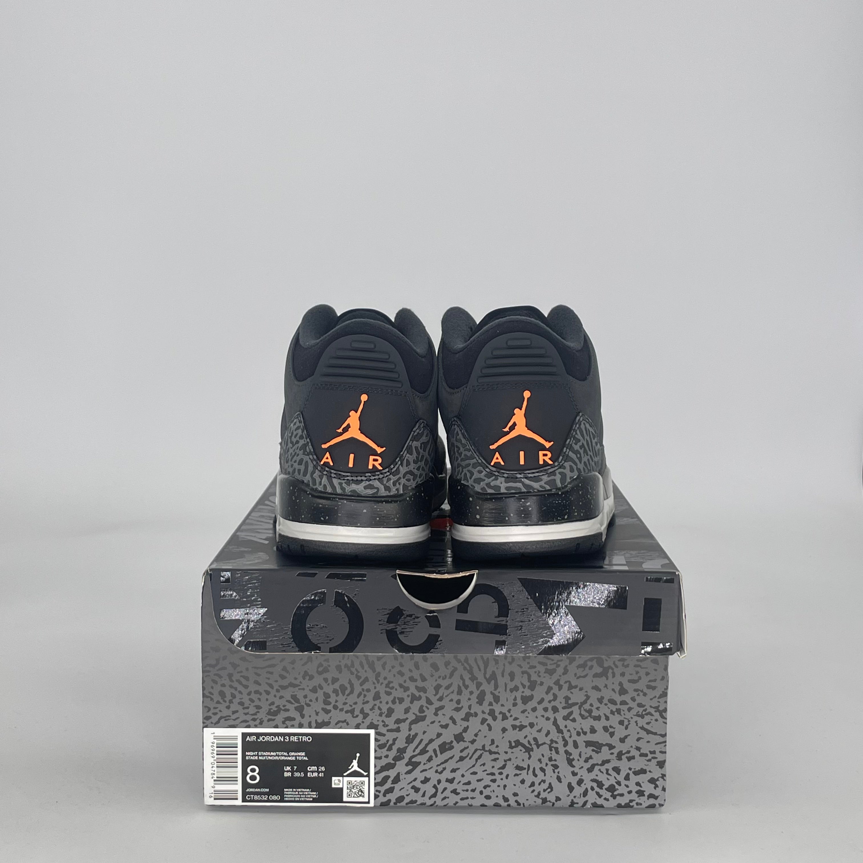 AIR JORDAN 3 FEAR PACK CT8532-080 SIZE 8/9.5W
