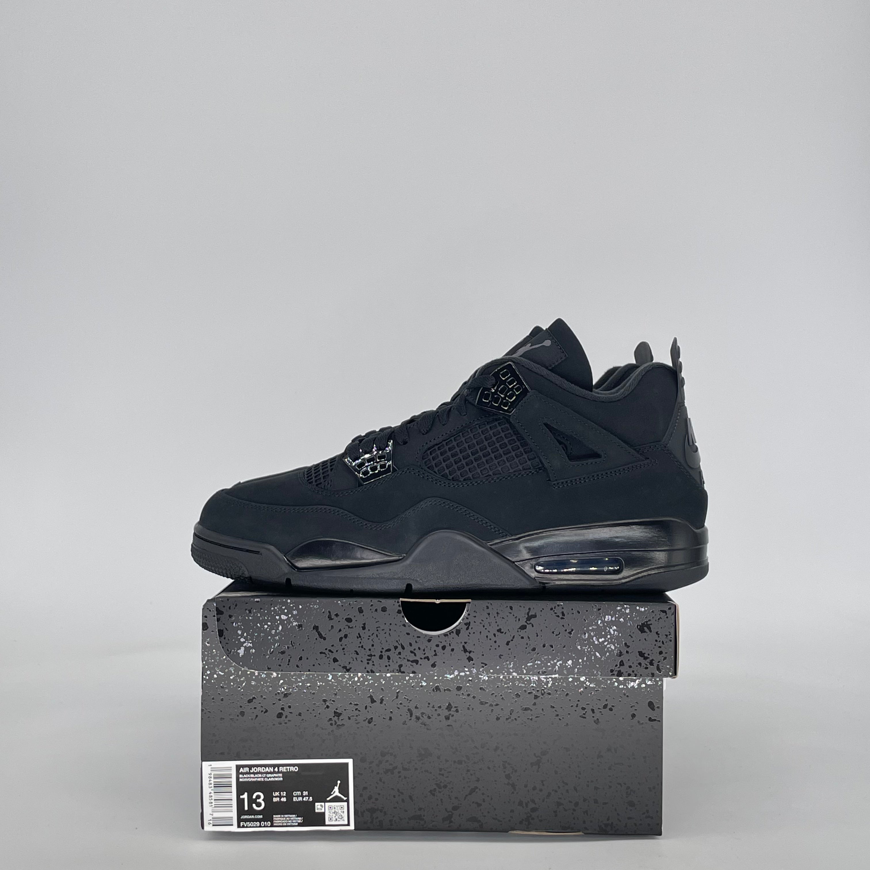 AIR JORDAN 4 BLACK CAT FV5029-010 SIZE 13/14.5W