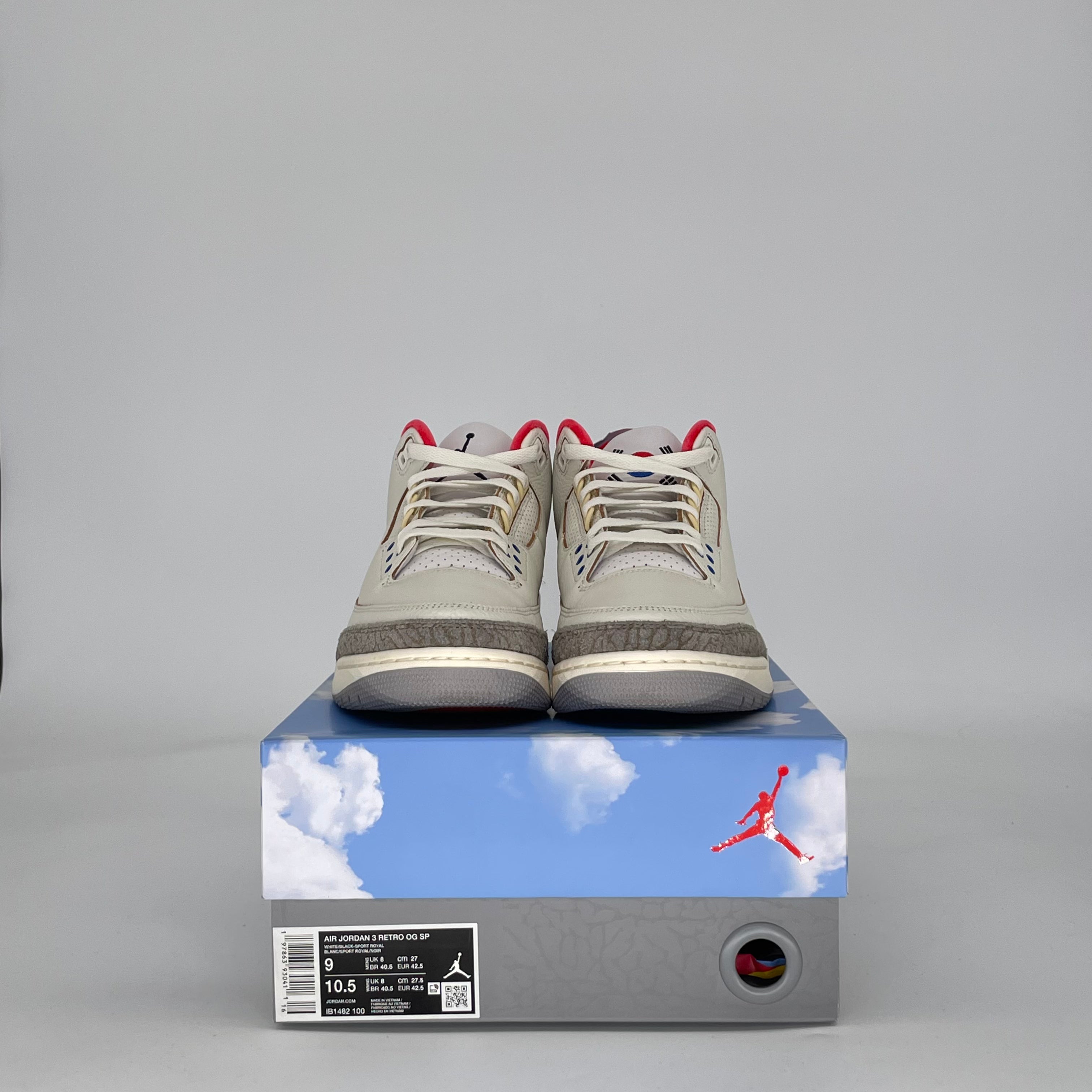 AIR JORDAN 3 SEOUL 2.0 IB1482-100 SIZE 9/10.5W