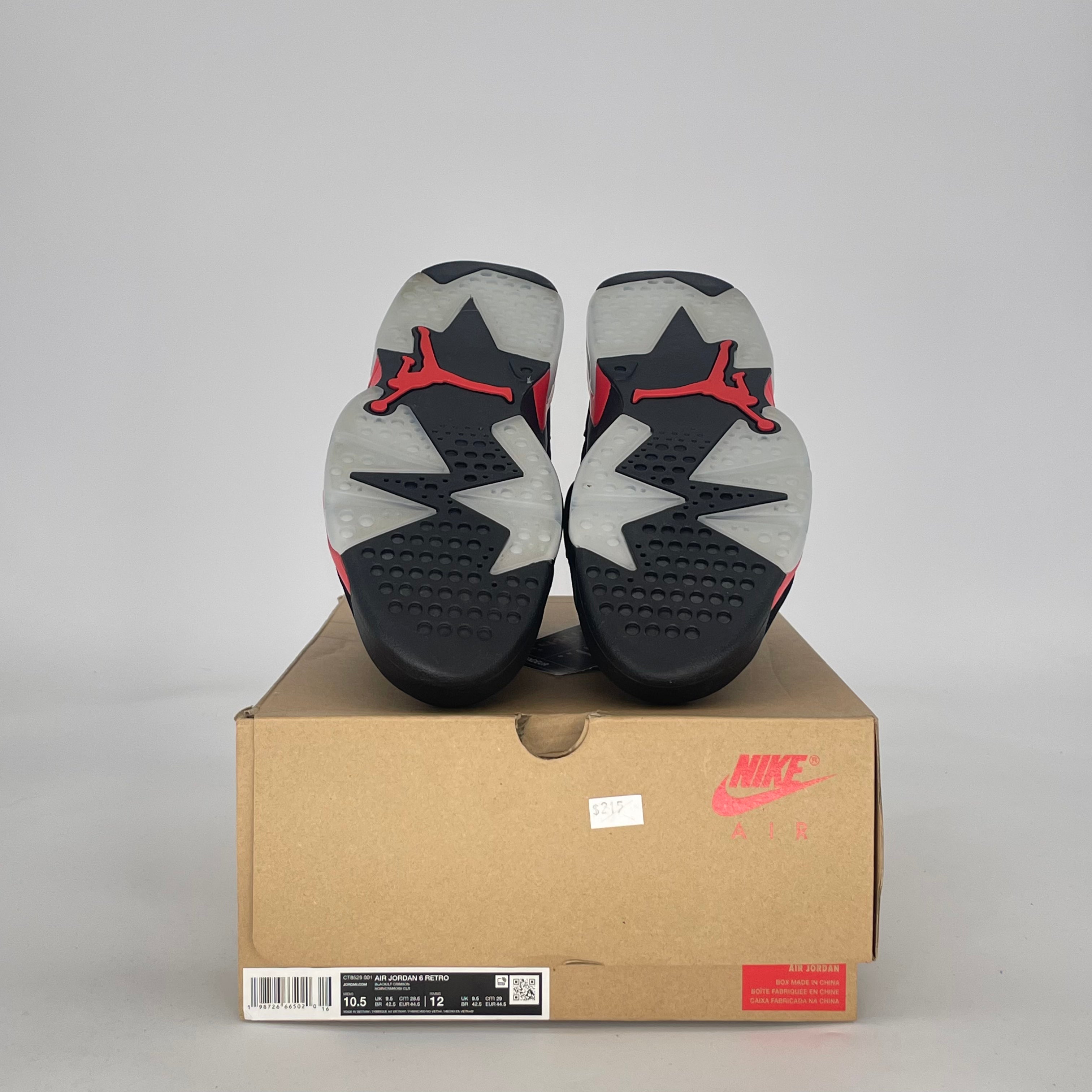 AIR JORDAN 6 INFRARED SALESMAN CT8529-001 SIZE 10.5/12W