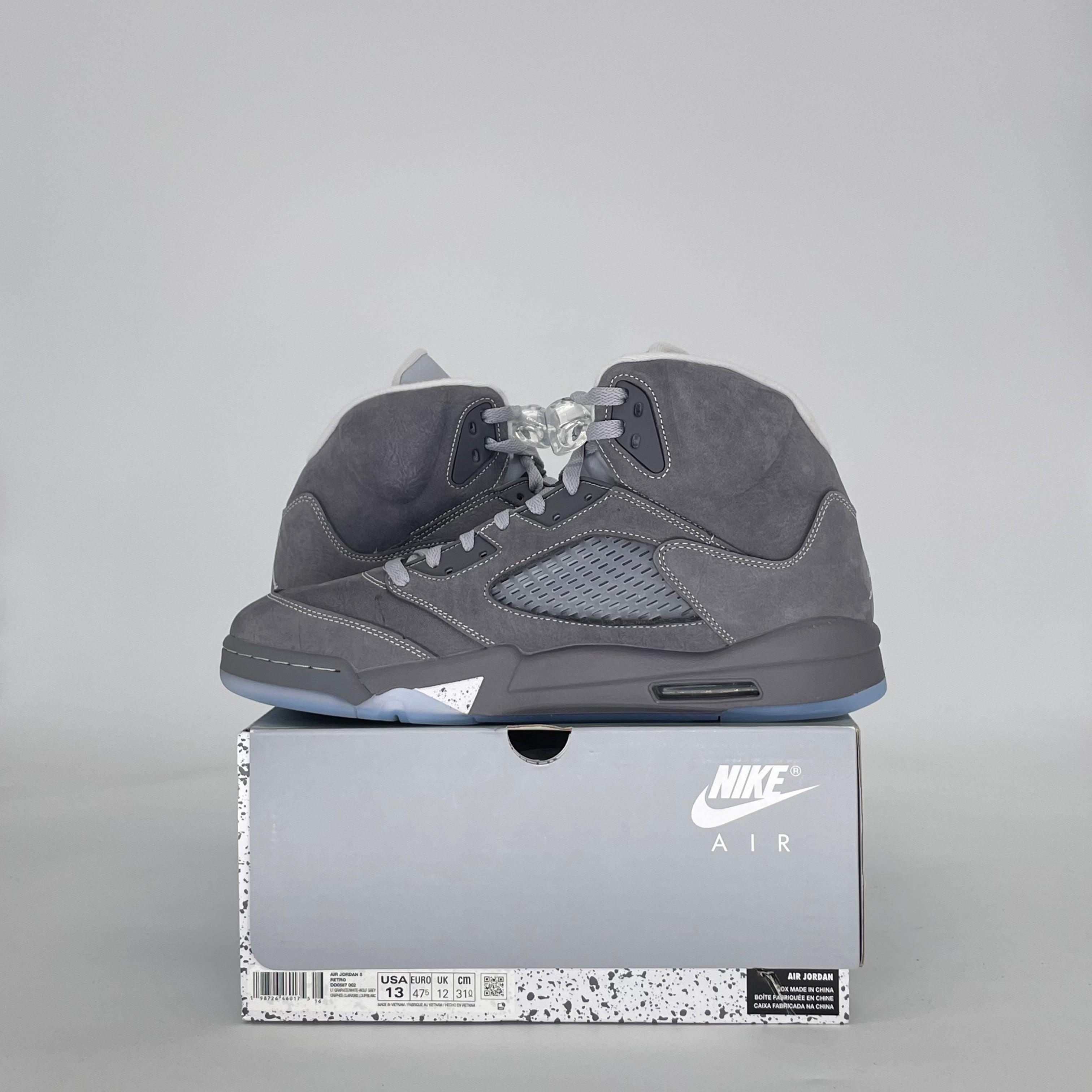 AIR JORDAN 5 WOLF GREY DD0587-002 SIZE 13/14.5W